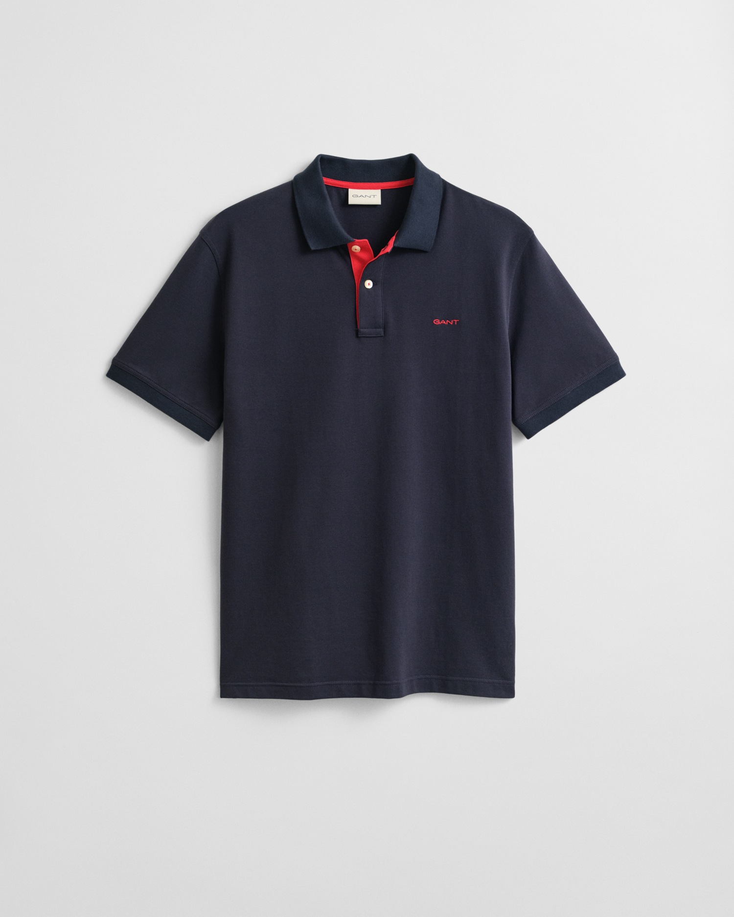 Gant Polo »REG CONTRAST PIQUE SS RUGGER«, mit kontrastfarbenen Einsätzen
