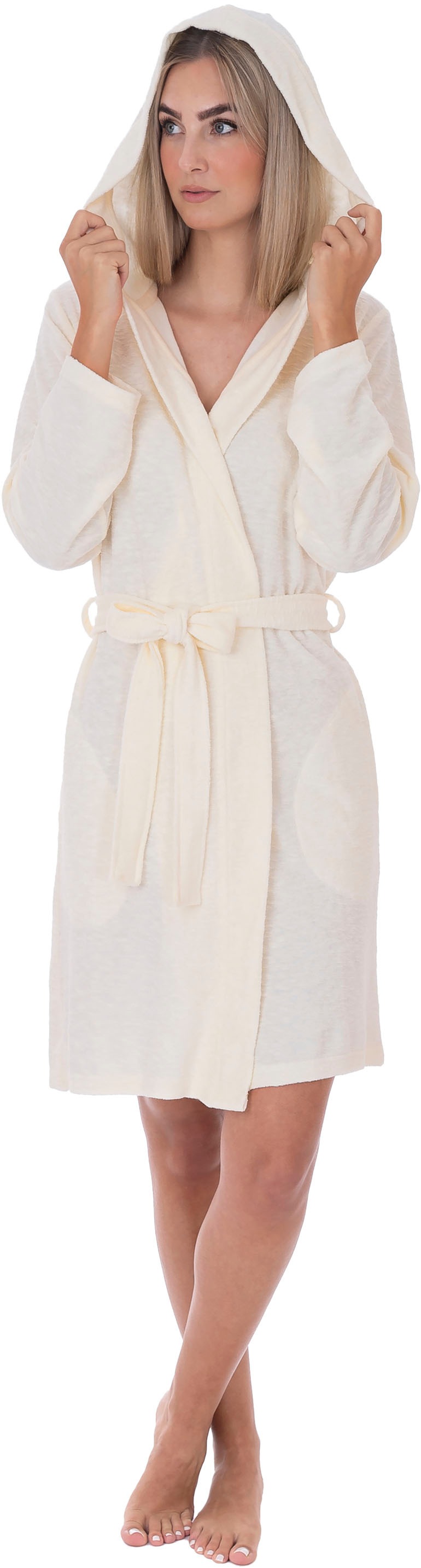 Image of Wewo fashion Damenbademantel "6043, ideal für Sauna & Spa, Hotelbademantel, Morgenmantel" 1 Stk.