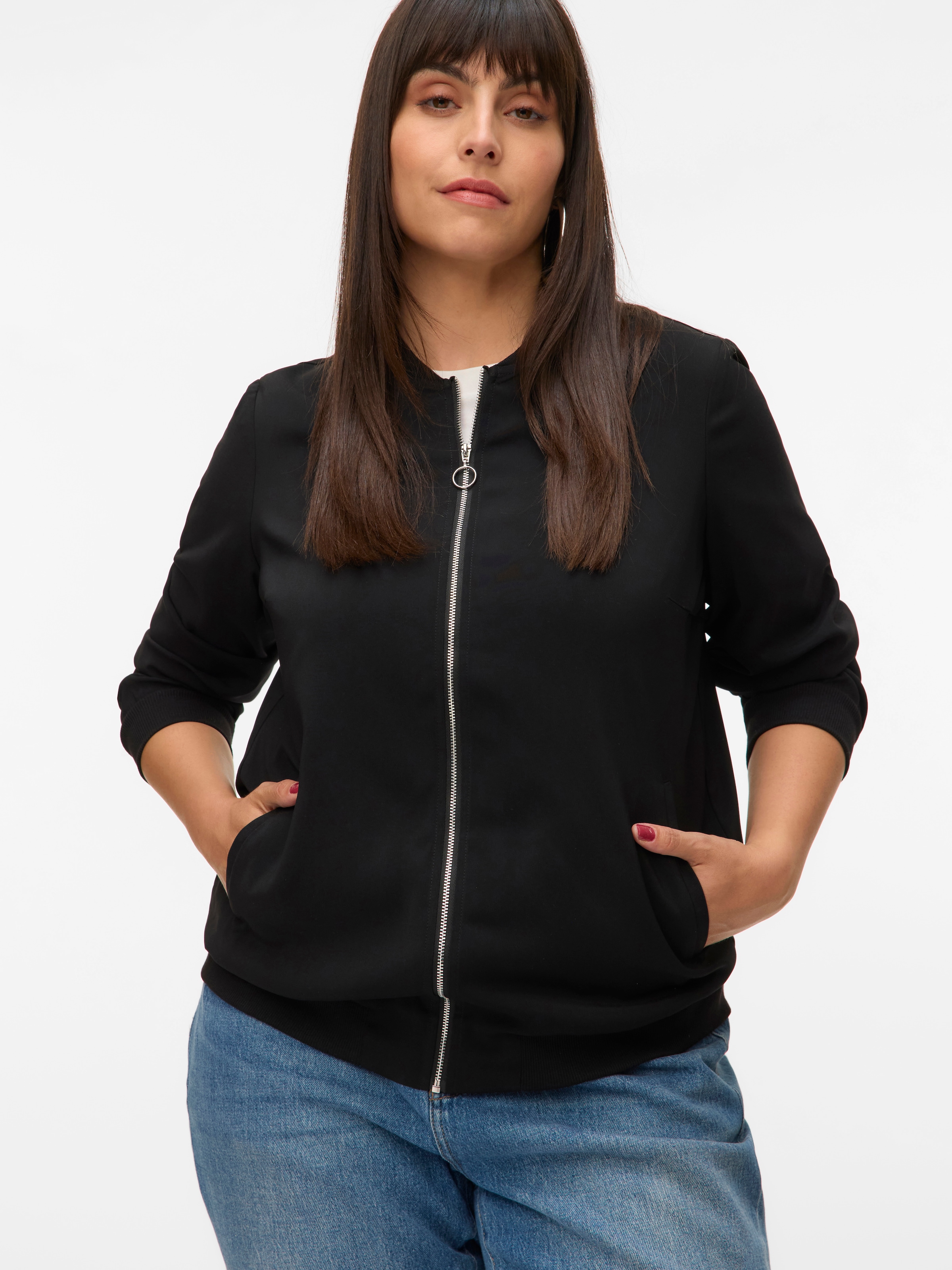Image of Vero Moda Curve Bomberjacke "VMCCOCO L/S BOMBER GA NOOS CUR"