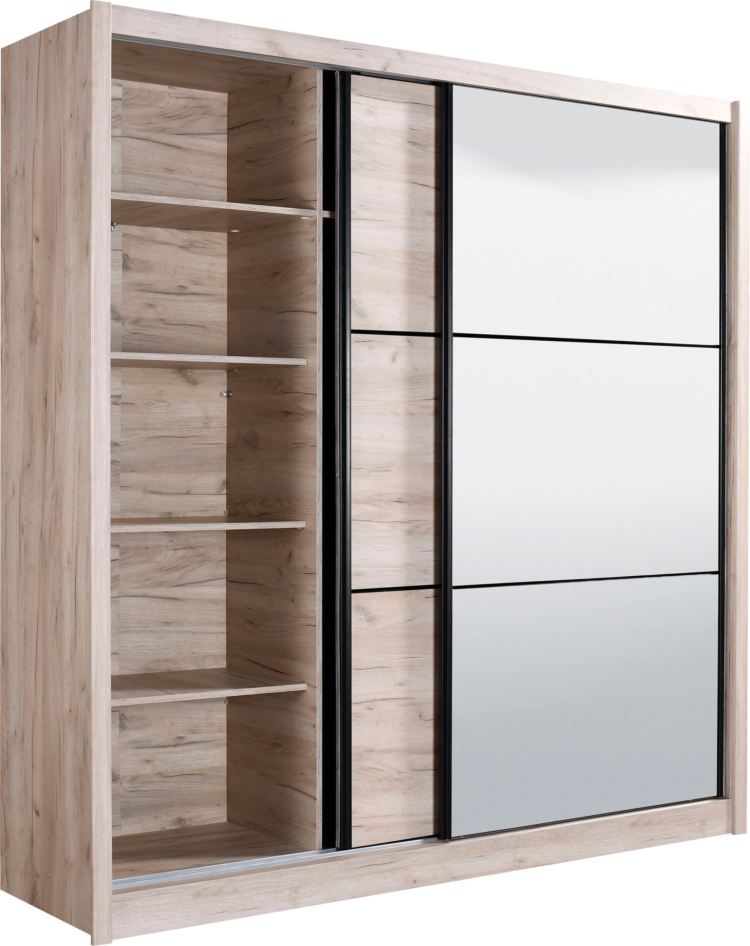 Spiegel »Navara«, mit versandkostenfrei zusätzlichen und Schwebetürenschrank Einlegeböden INOSIGN auf