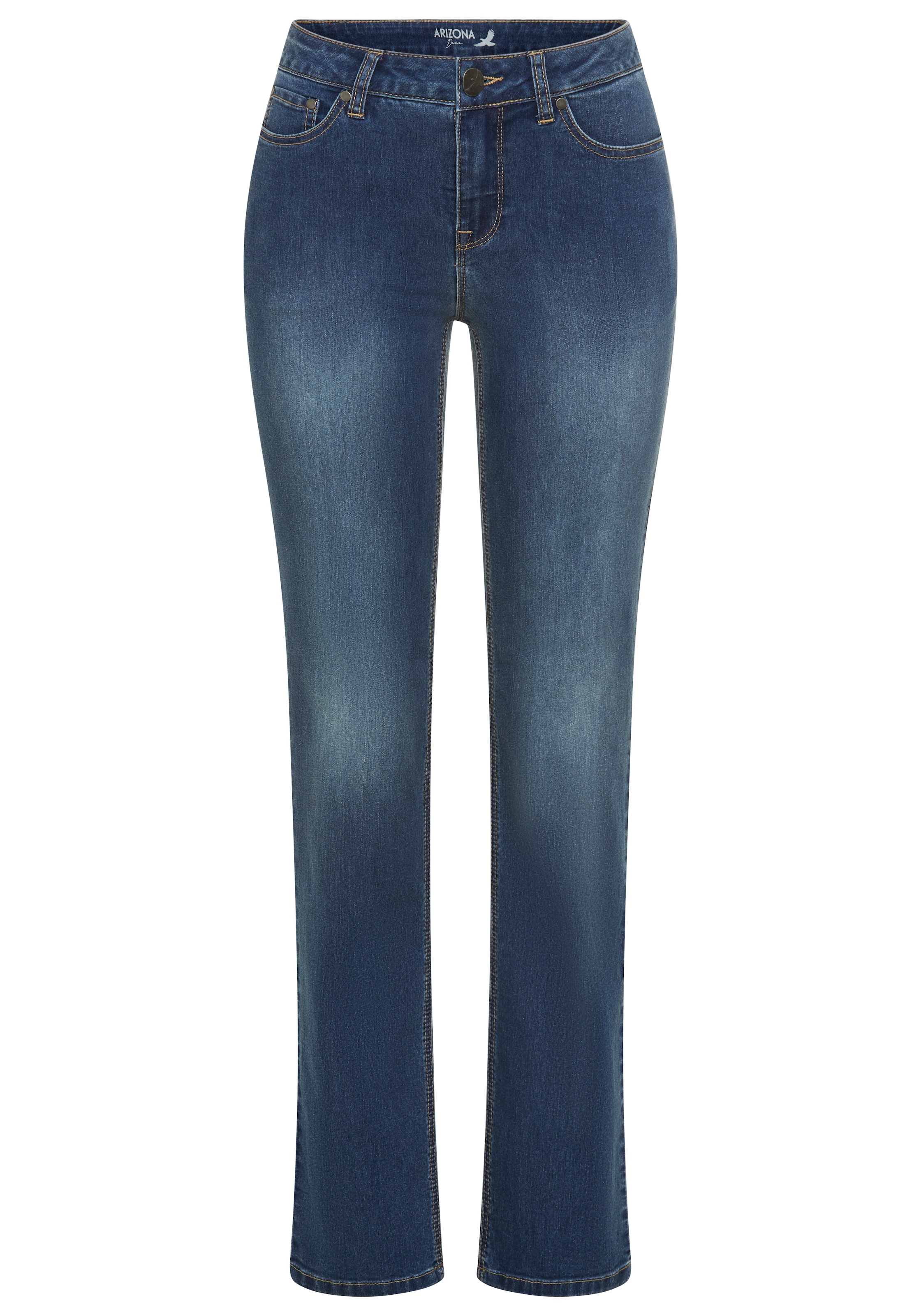 Arizona Jeans droit gerade geschnitten, normale Passform, hohe Leibhöhe