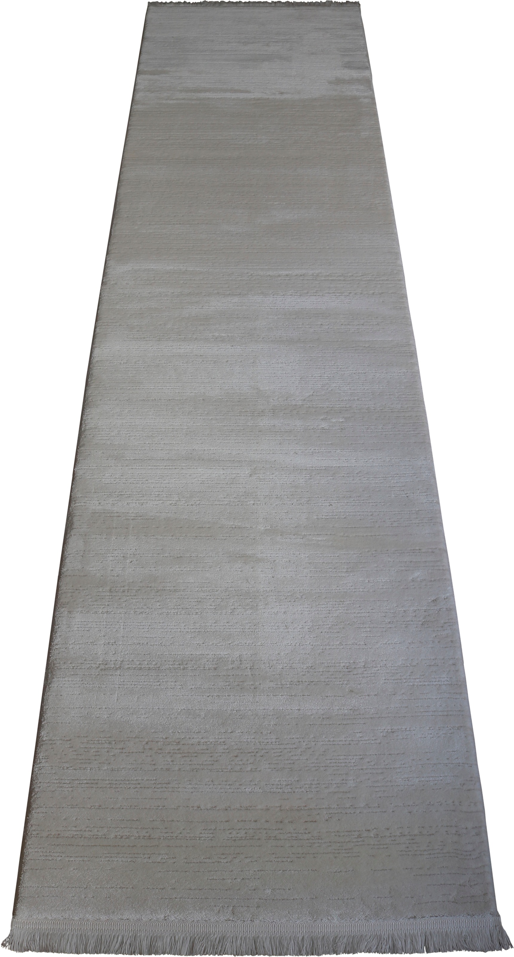 Image of RESITAL The Voice of Carpet Läufer »Lara 380«, rechteckig, 11 mm Höhe, Teppich-Läufer, Kurzflor, gewebt, Hoch-Tief-Struktur, mit Fransen, uni Farben, ideal im Flur & Schlafzimmer bei Ackermann Versand Schweiz