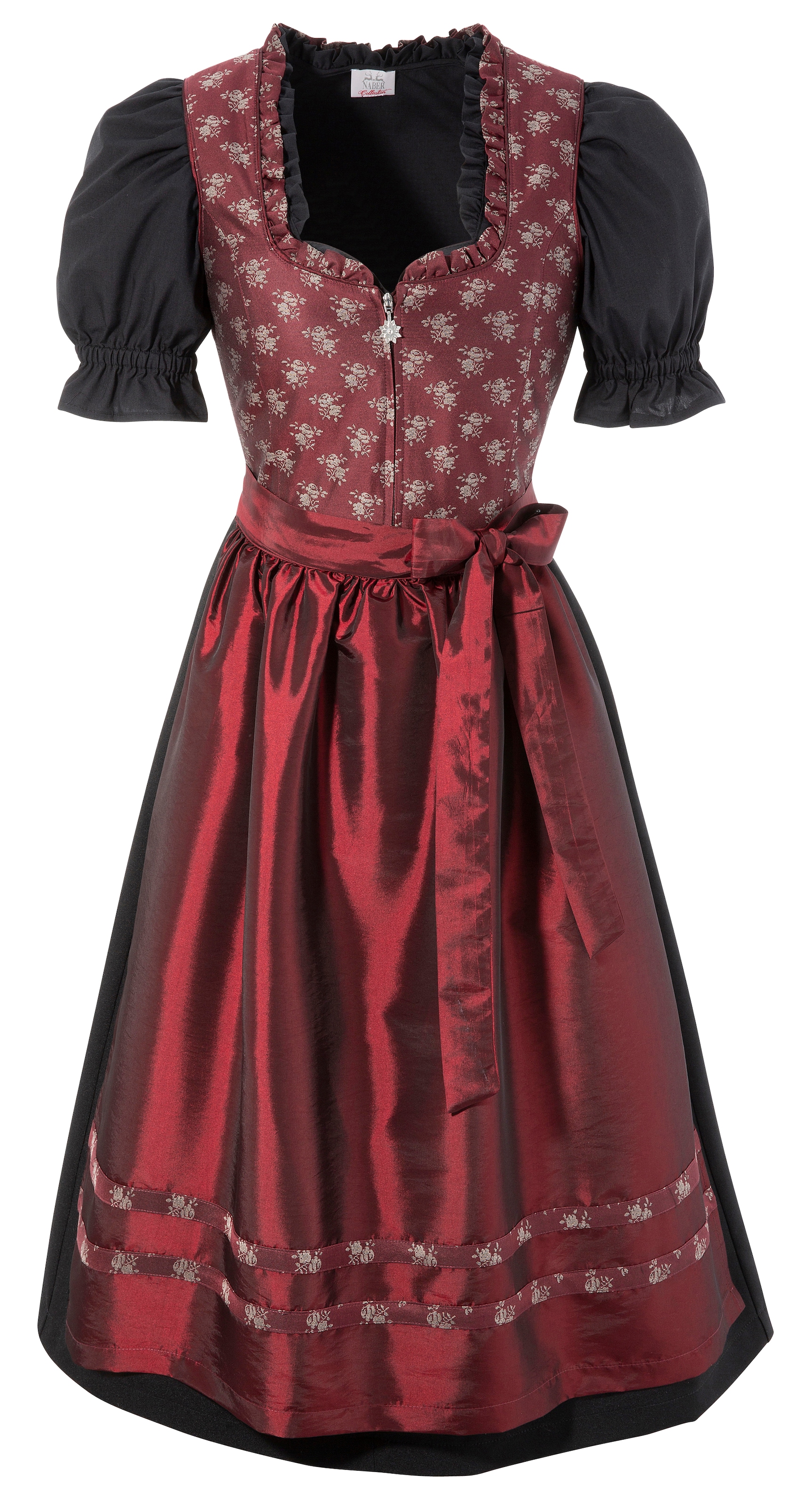 Image of Naber Collection Dirndl, (3 tlg., mit Dirndlbluse), Damen, midi mit floralem Design bei Ackermann Versand Schweiz