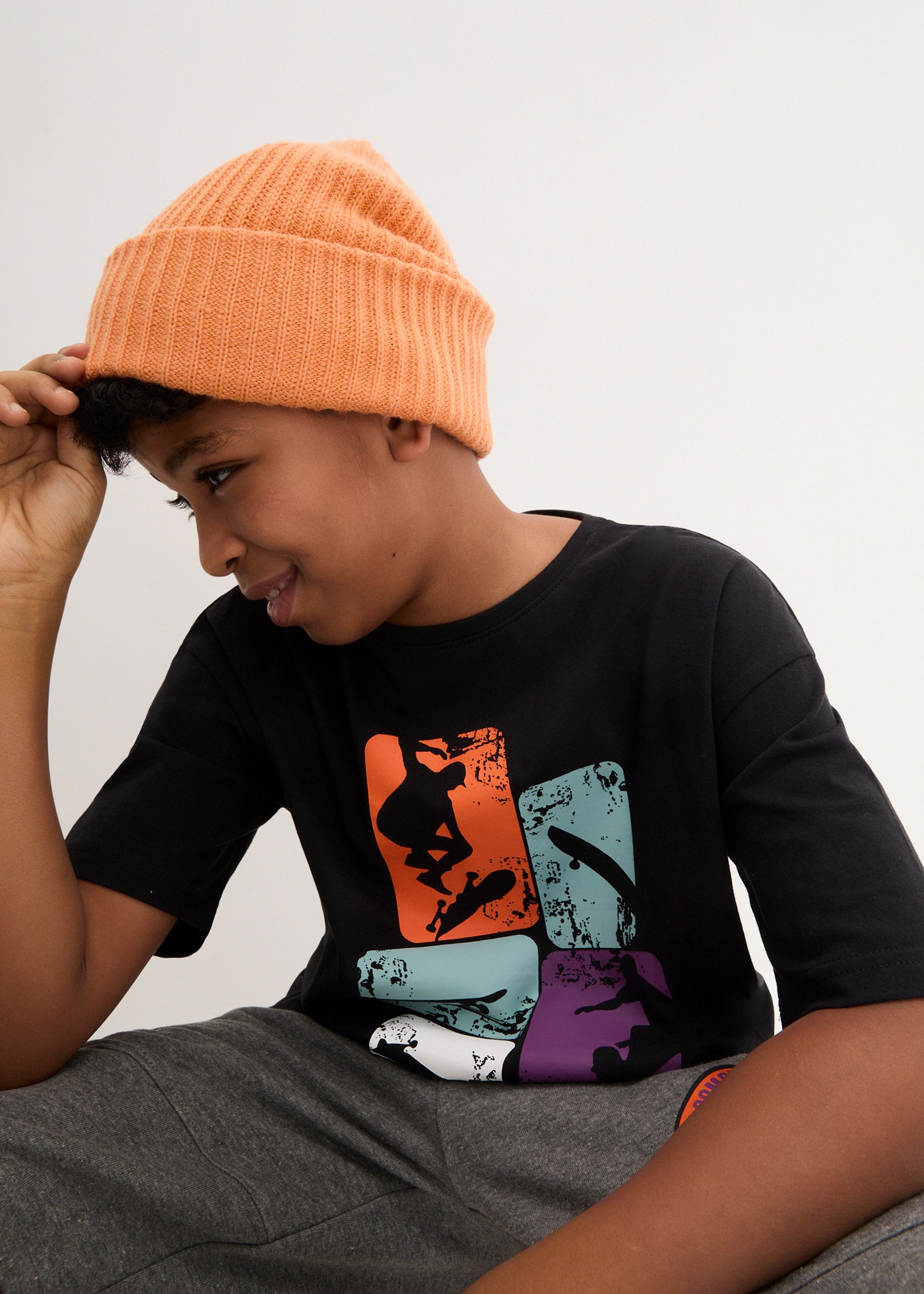 Image of bonprix T-Shirt "T-Shirt aus reiner Baumwolle" lockere Passform, Kurzarm-Design, aus reiner Baumwolle