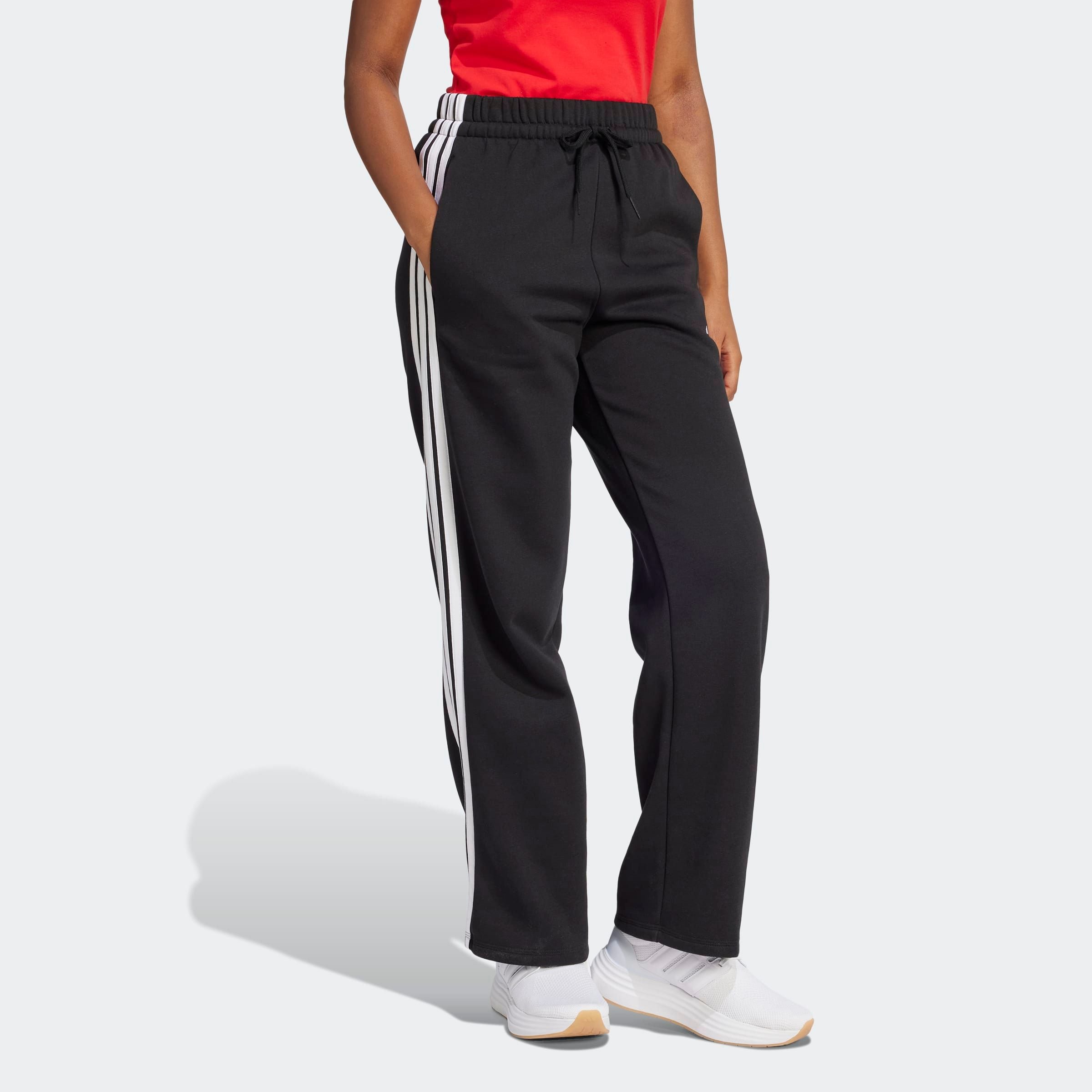Image of adidas Sportswear Sporthose "ESSENTIALS 3-STREIFEN OPEN-HEM FRENCH TERRY"