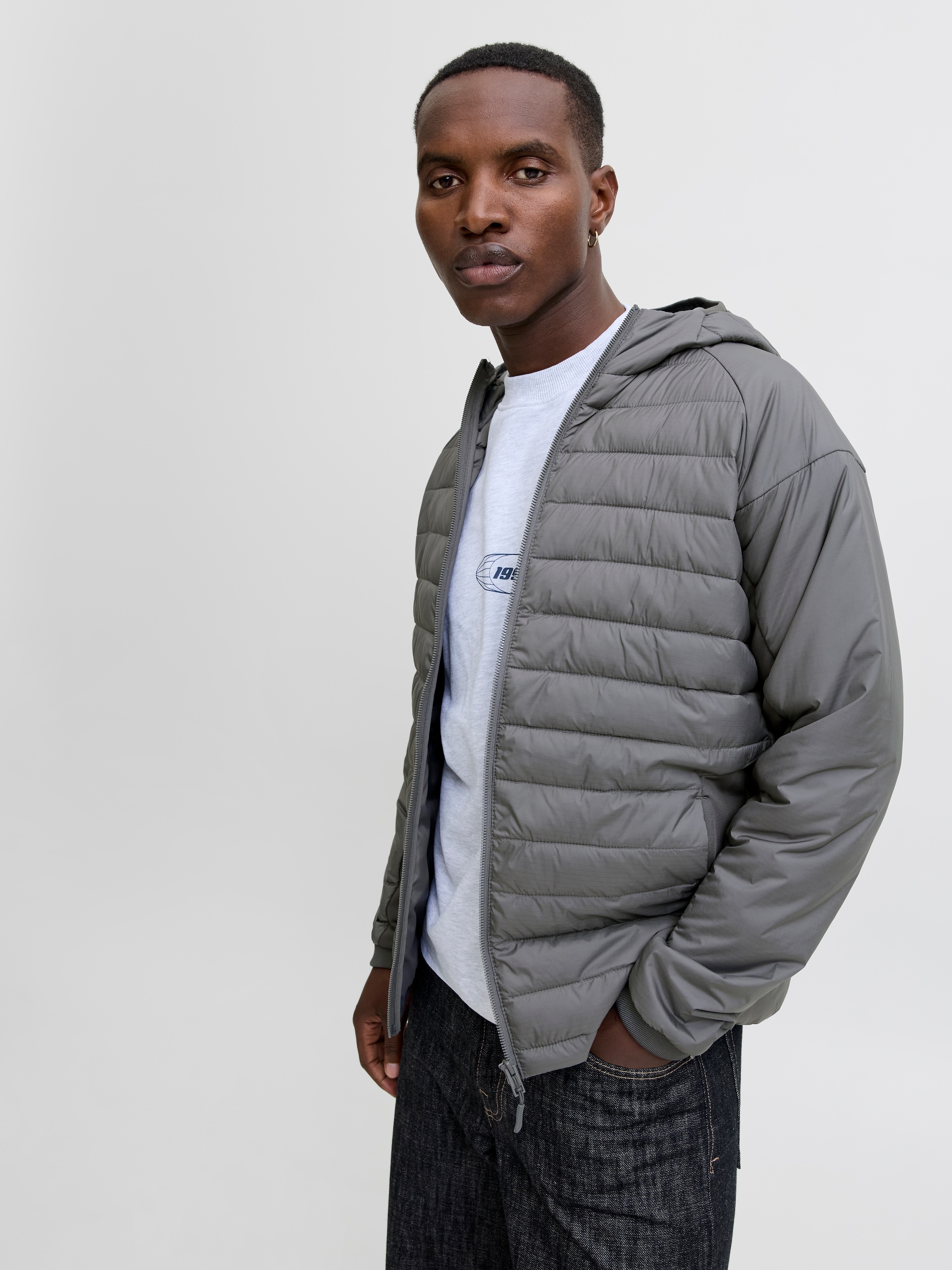 Jack & Jones Veste matelassée »JJESTATE HYBRID JACKET NOOS« mit Kapuze mit Kapuze