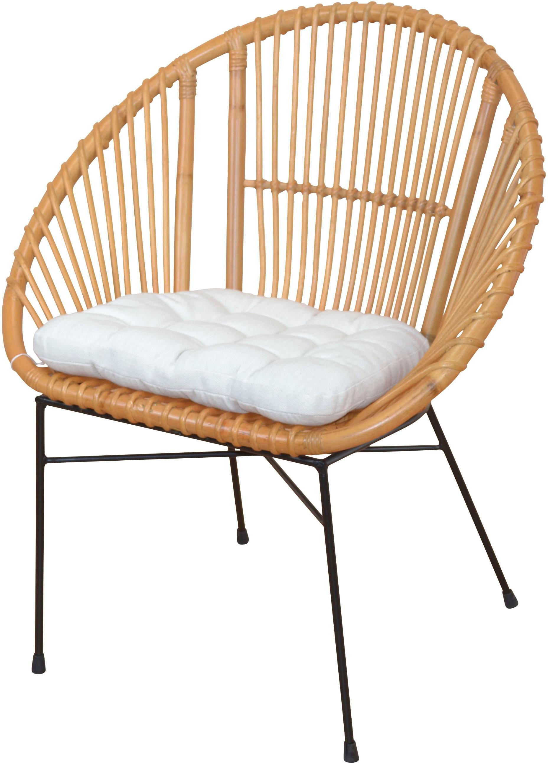 HOFMANN LIVING AND MORE Sitzkissen "Shawn" mit ca. 4 cm starken Schaumstoffkern