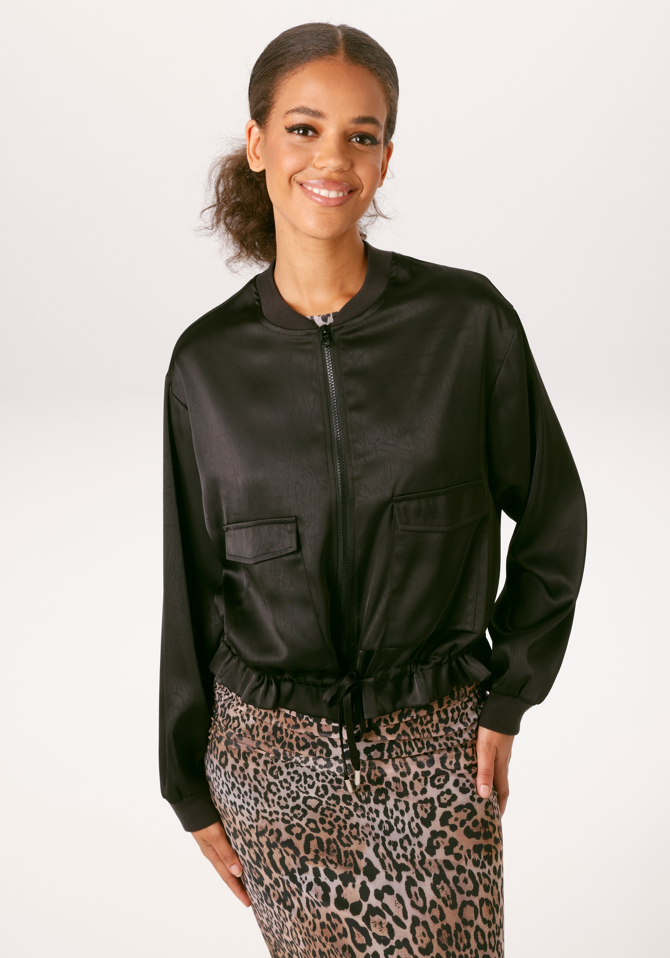 Image of Aniston CASUAL Blouson mit Tunnelzug im Saum