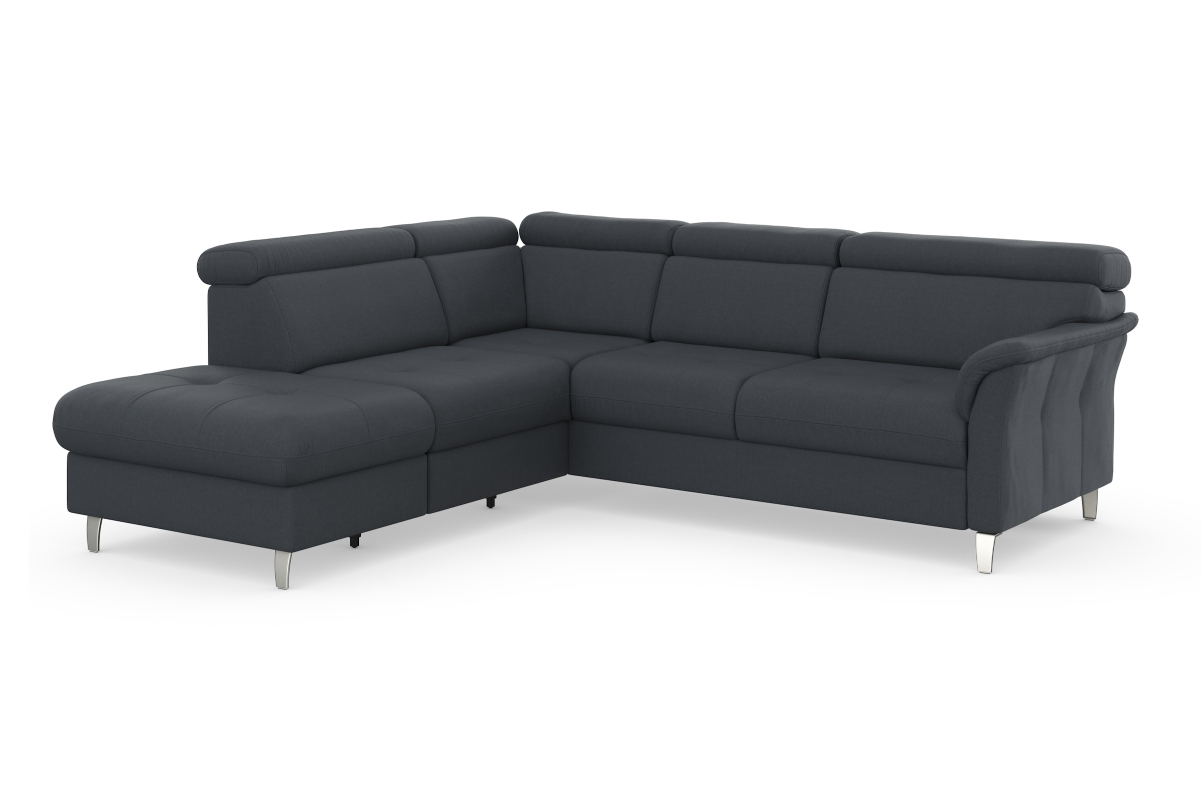 sit&more Ecksofa »Marano L-Form«, inklusive Kopfteilverstellung, wahlweise mit Bettfunktion, Bettkasten