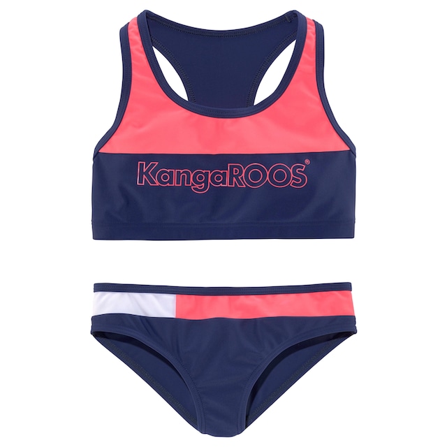 Trendige KangaROOS Bustier-Bikini »Energy Kids«, (1 St.), im  Colourblocking-Design versandkostenfrei shoppen