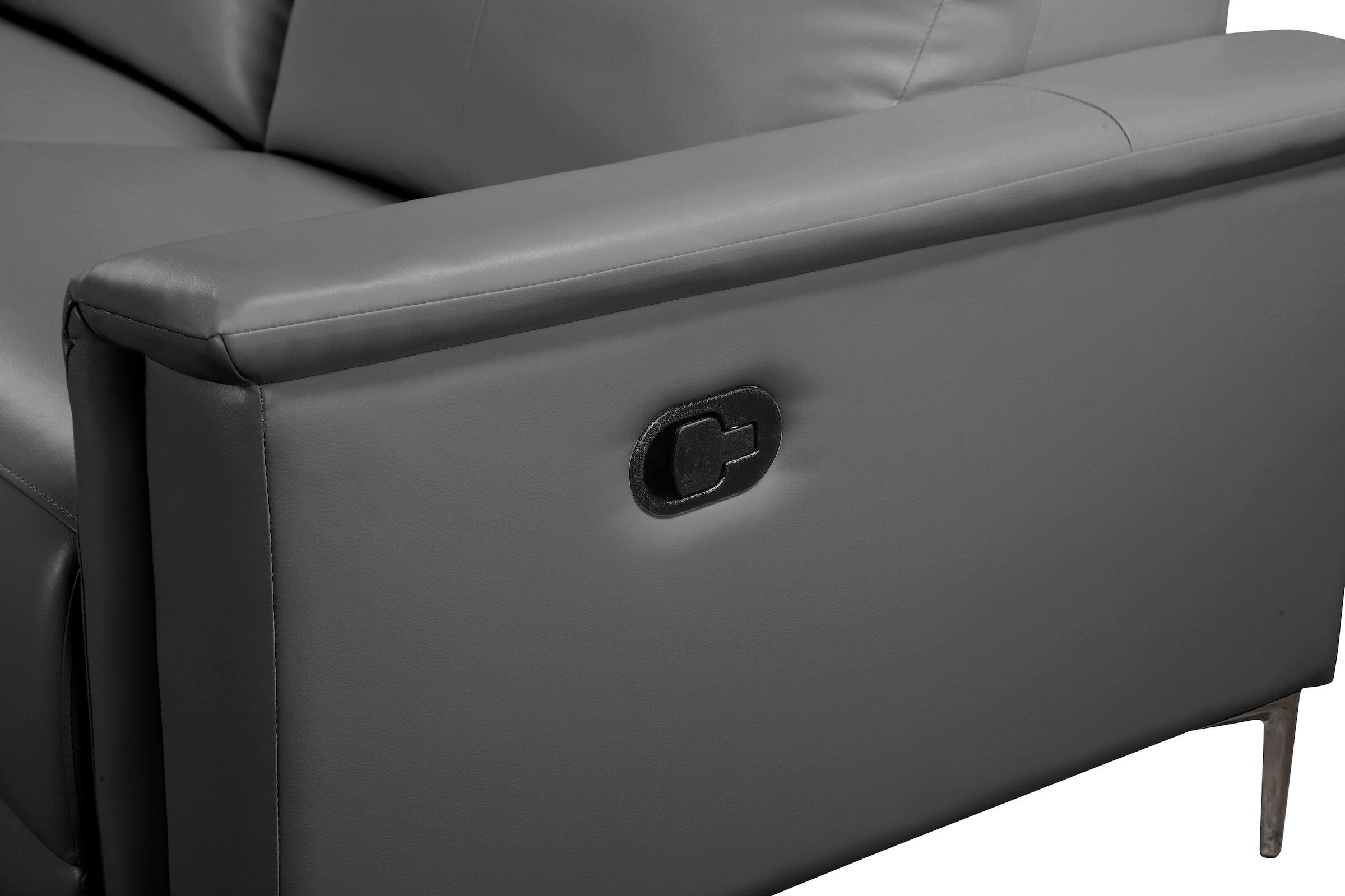 GOODproduct Ecksofa »LUND, Naturleder, L-Form, 261cm, man./elektr. Relaxfunktion (USB-A)« und Kopfteilverstellung