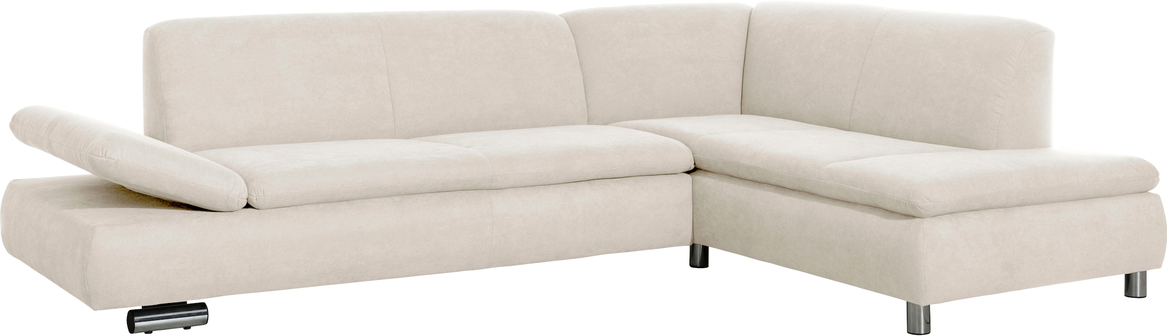 Max Winzer® Ecksofa »Toulouse modern und bequem, aktuelles Design, hoher Sitzkomfort«, mit klappbaren Armlehnen, Breite 271 cm