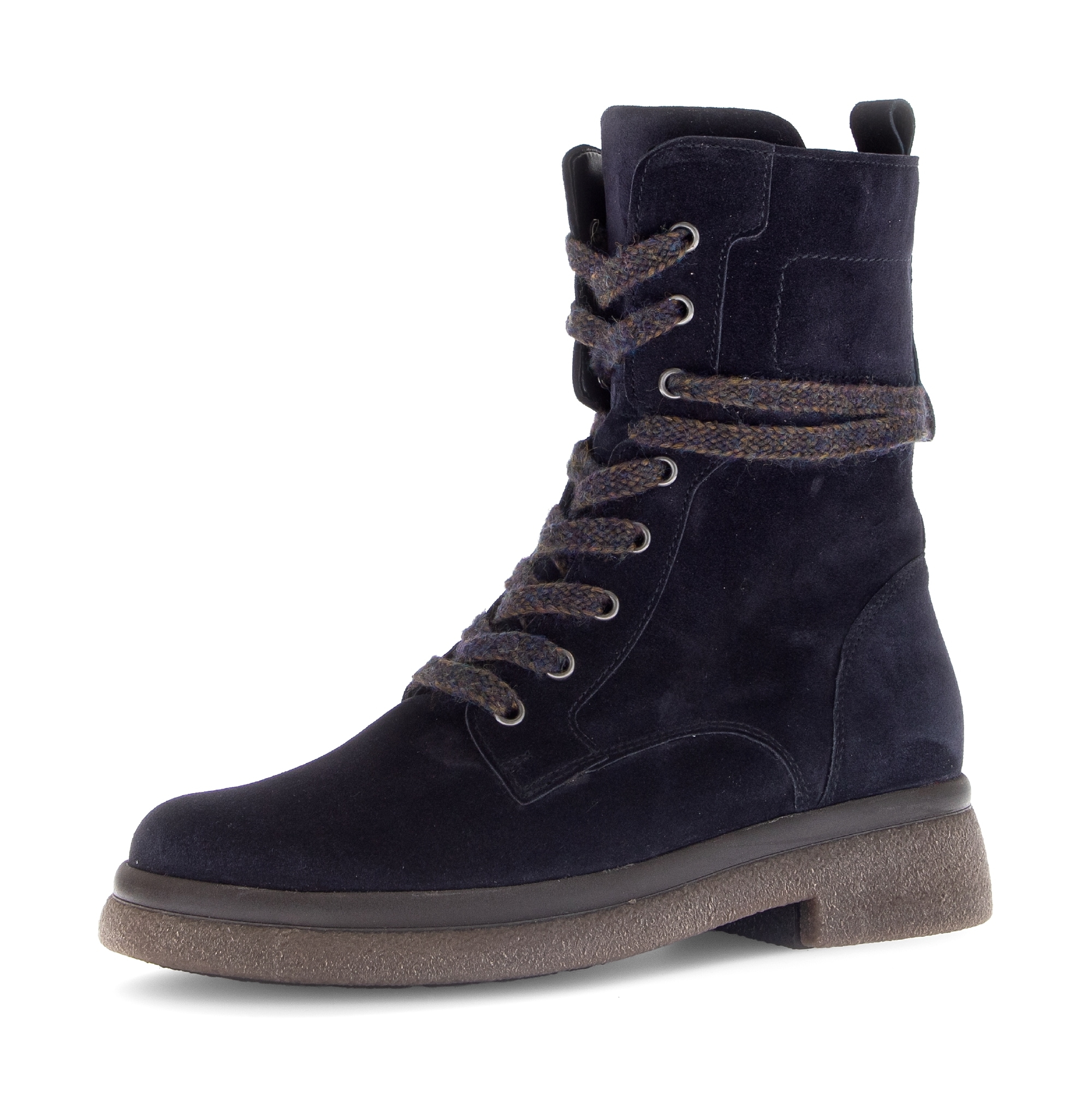 Image of Gabor Schnürboots, Blockabsatz, Schnürstiefelette mit Innenreissverschluss, G-Weite