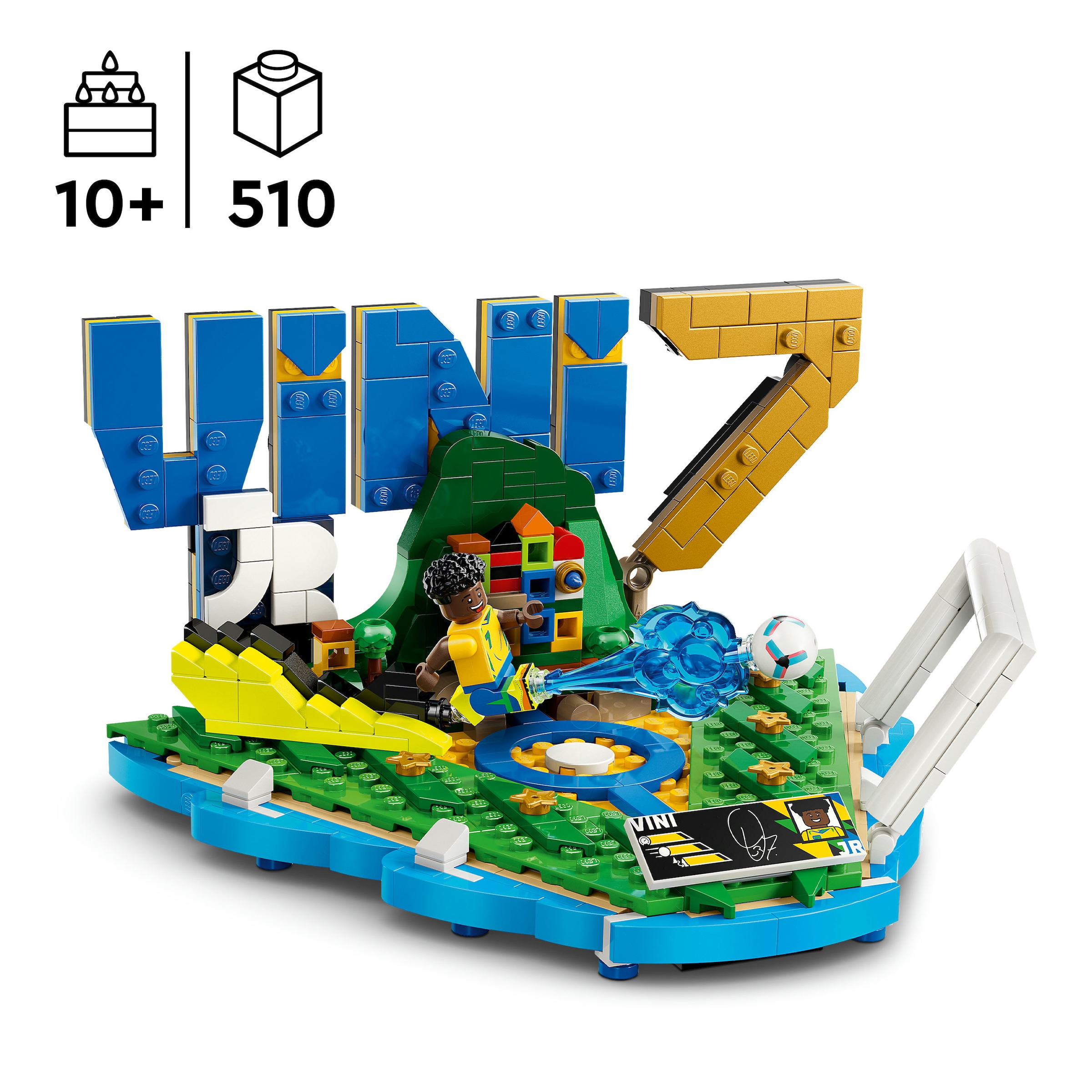 LEGO® Konstruktionsspielsteine »Vini Jr. – Fussball-Highlights (43027), LEGO Editions Football«