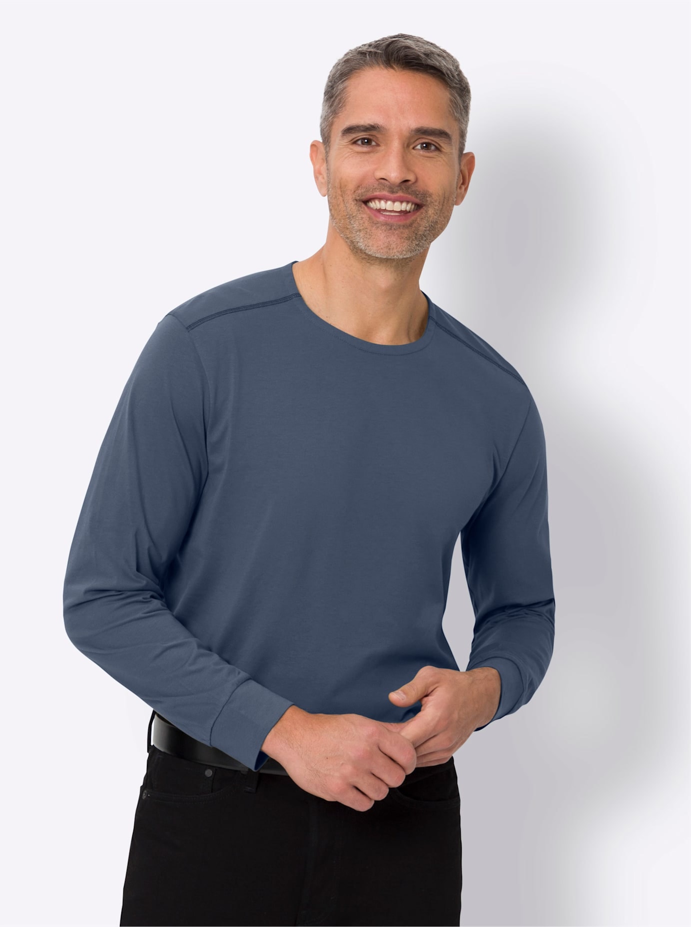 Image of Classic Rundhalsshirt "Langarm-Shirt" 1 Stk.