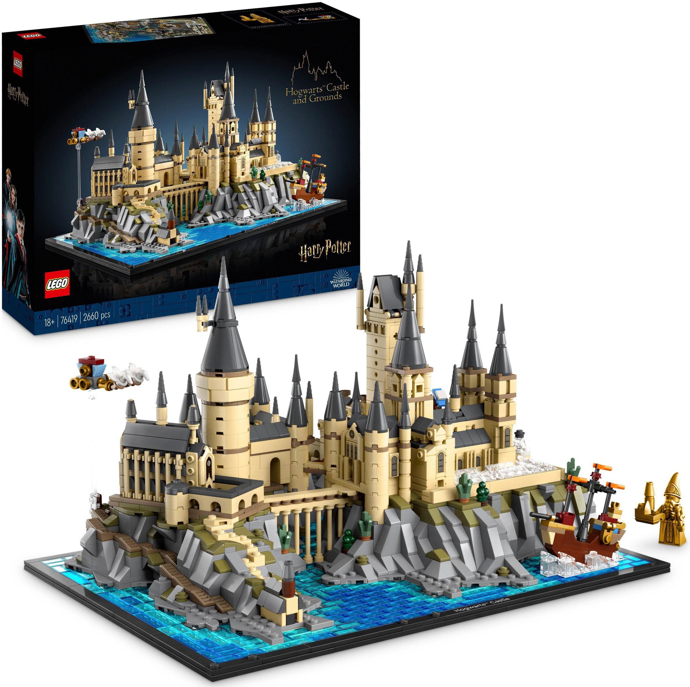 Image of LEGO Konstruktionsspielsteine "Schloss Hogwarts mit Schlossgelände (76419), LEGO Harry Potter™" Made in Europe
