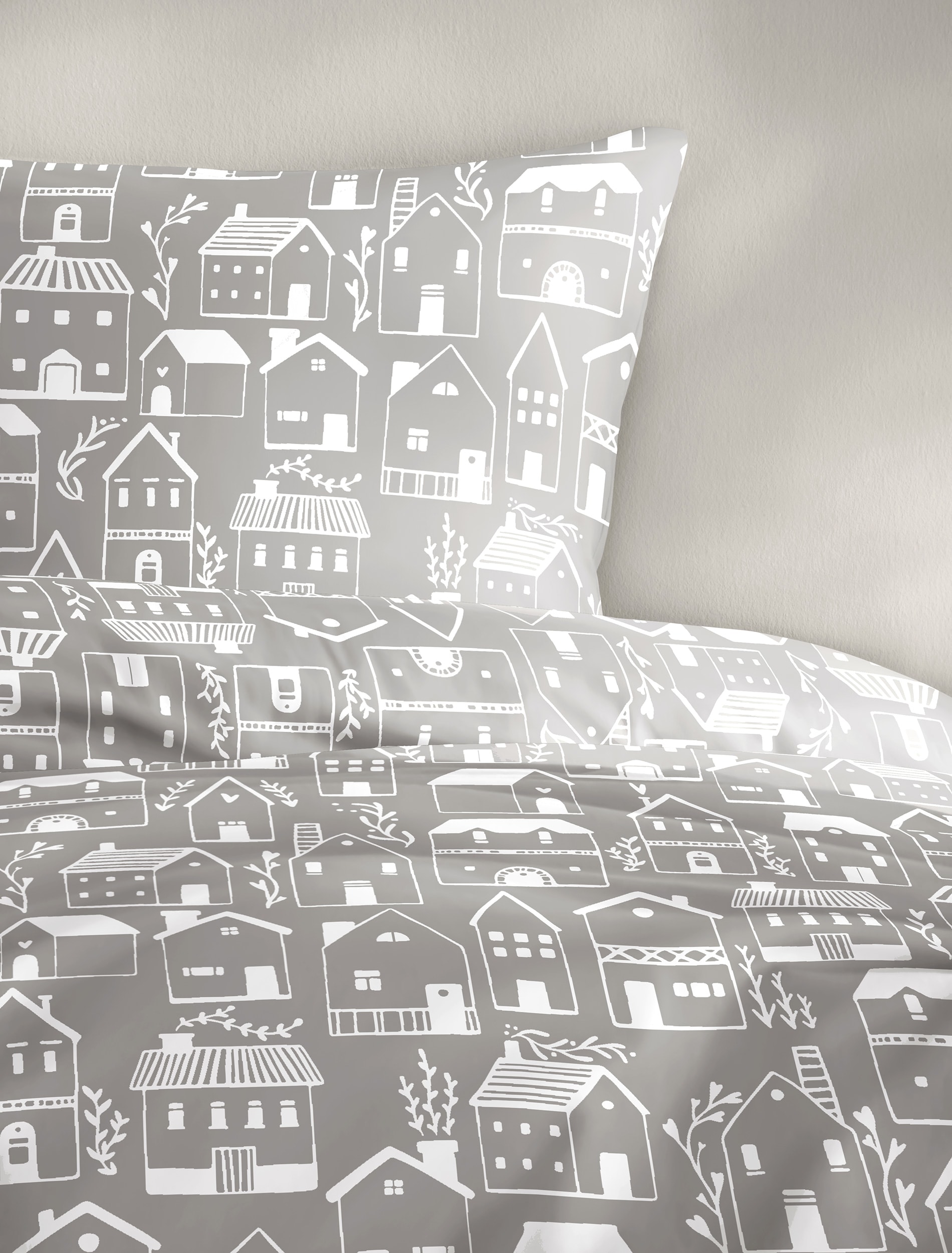 BIERBAUM Linge de lit »4176« 2 cuis tlg. Biber, 100 % Baumwolle, pflegeleicht, kuschelig weich