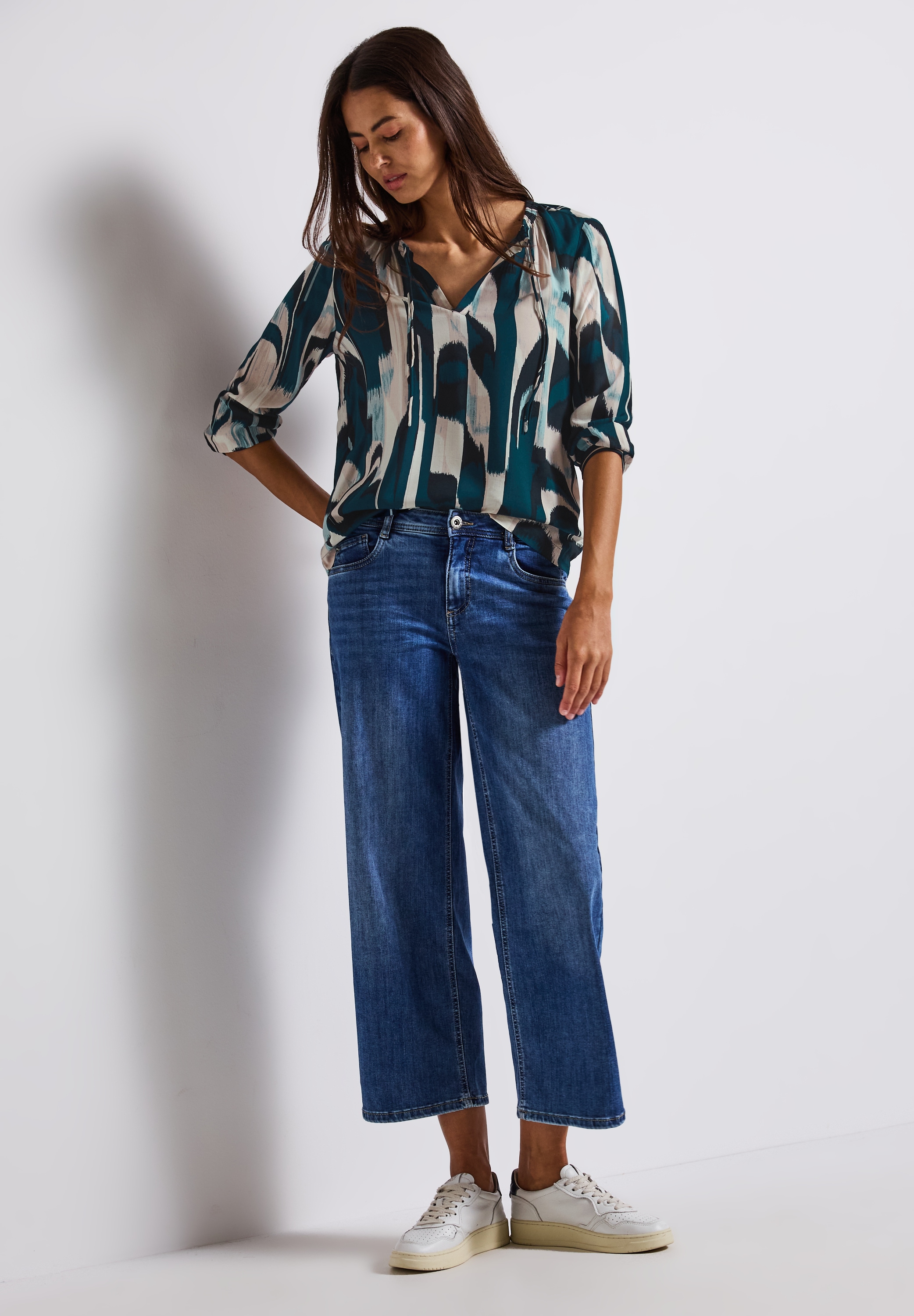 STREET ONE Shirtbluse, 3/4 -Arm mit grafischem Muster