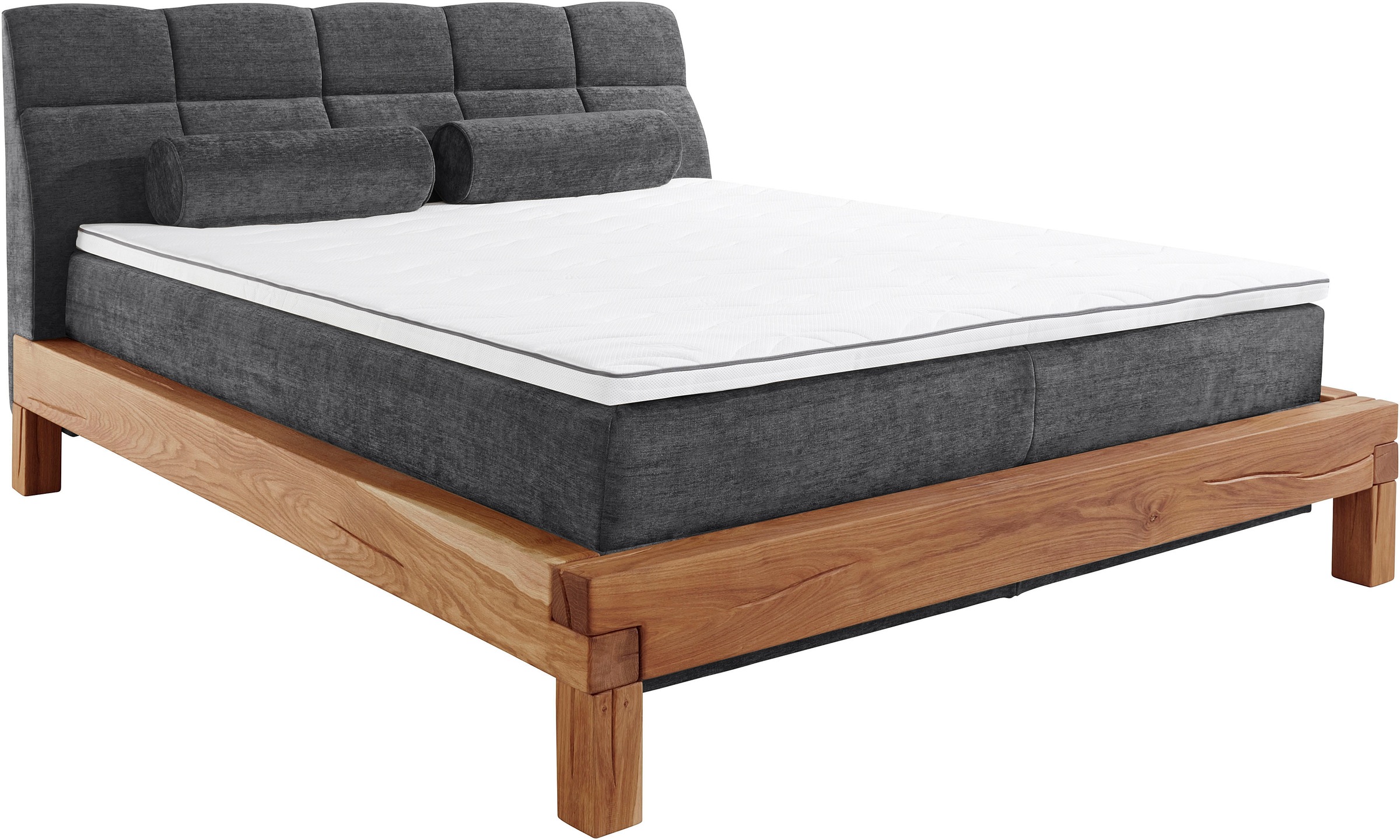 Home affaire Boxspringbett »Villads«, Liegefläche: 180/200 cm, Inside-Boxspring-Unterbau, recycelte Stoffe