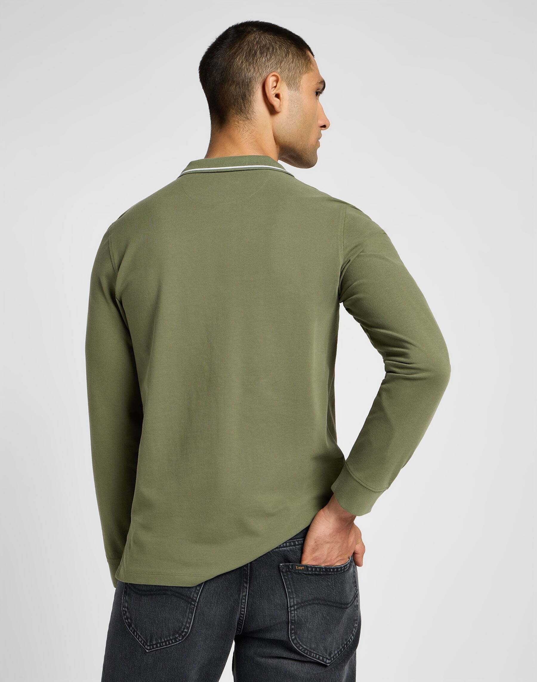 Lee® Langarm-Poloshirt »LEE Langarmpolo Longsleeves Pique Polo«