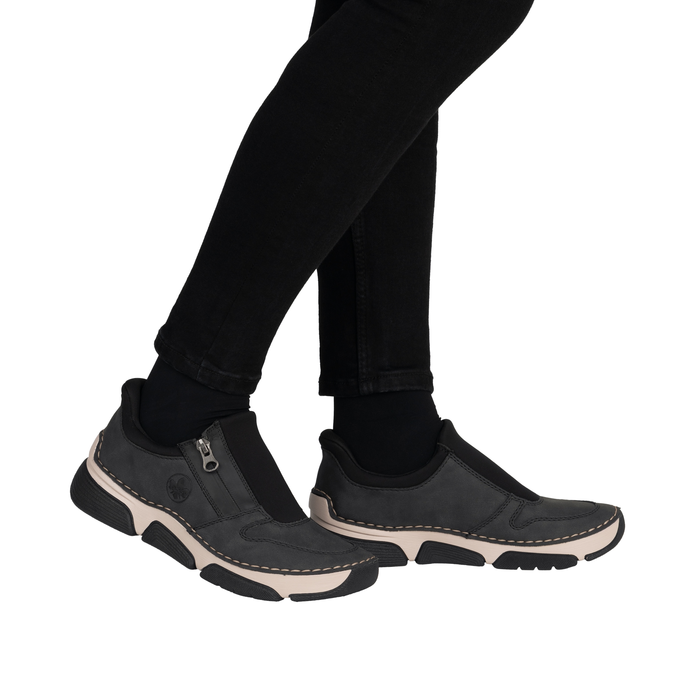Rieker Slip-On Sneaker »Ready2GO«  Halbschuh, Freizeitsneaker mit seitlichem Reissverschluss