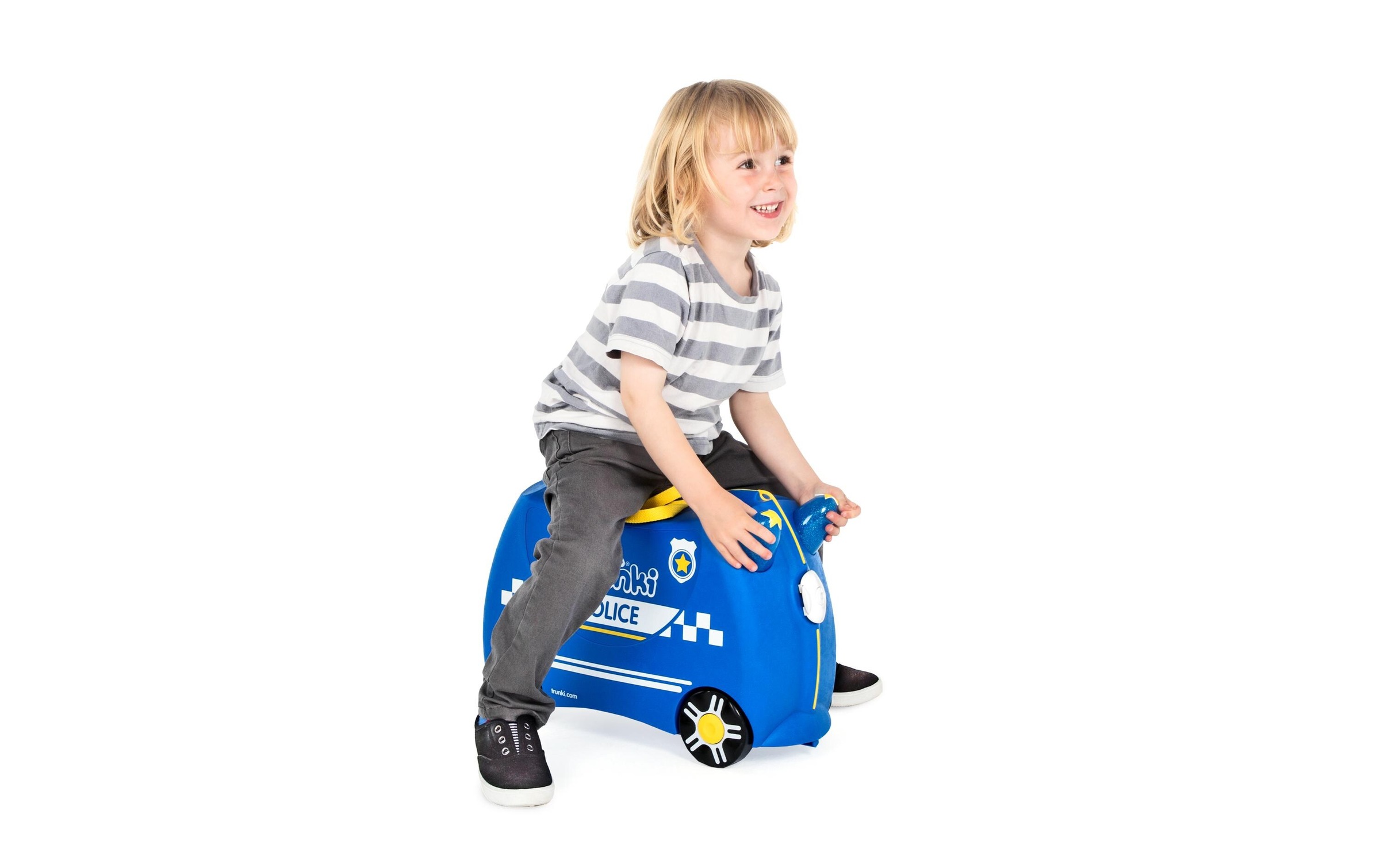TRUNKI Trolley »Polizei Blau«, 4 Rollen