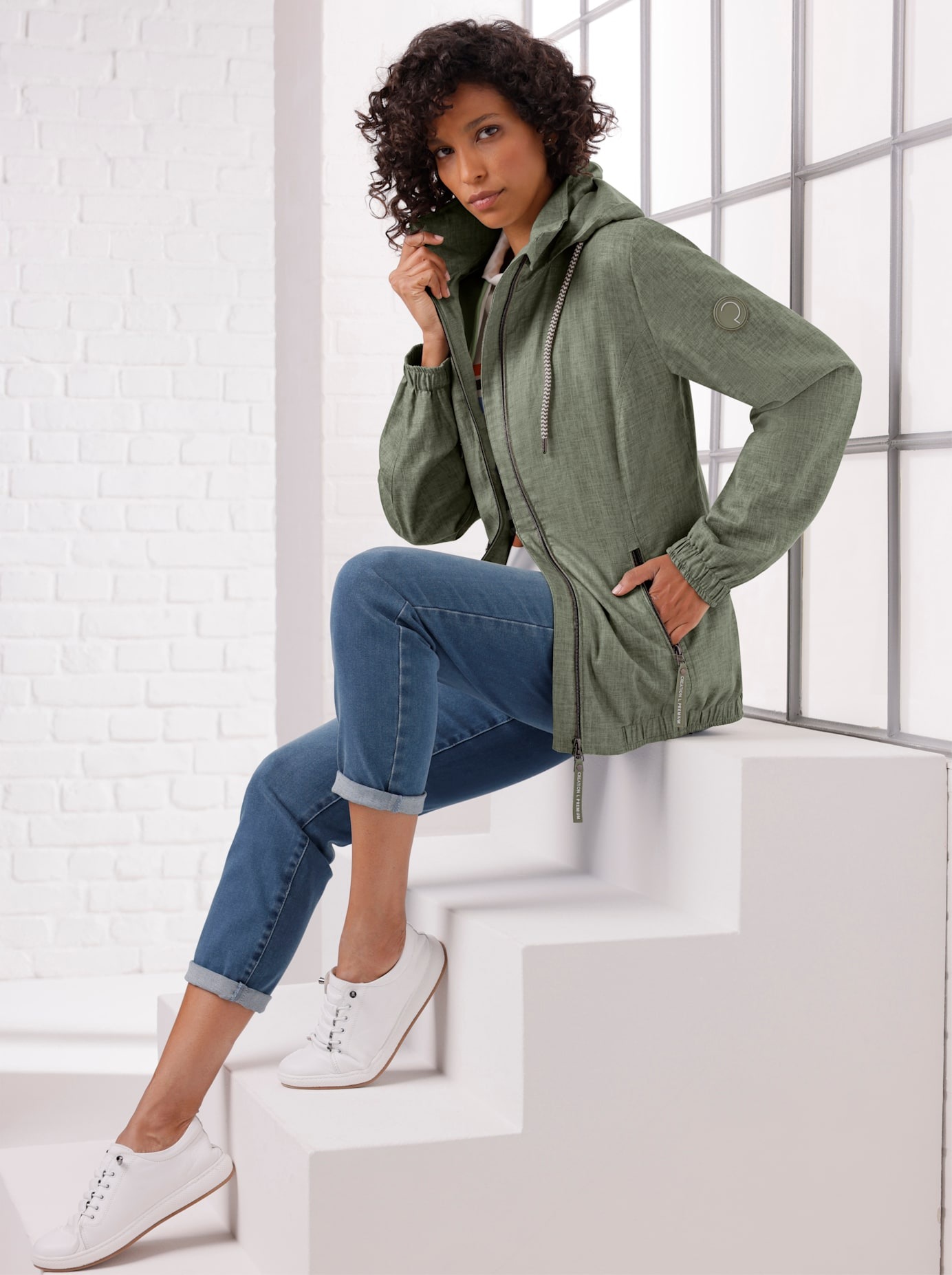Image of CREATION L PREMIUM Anorak mit Kapuze