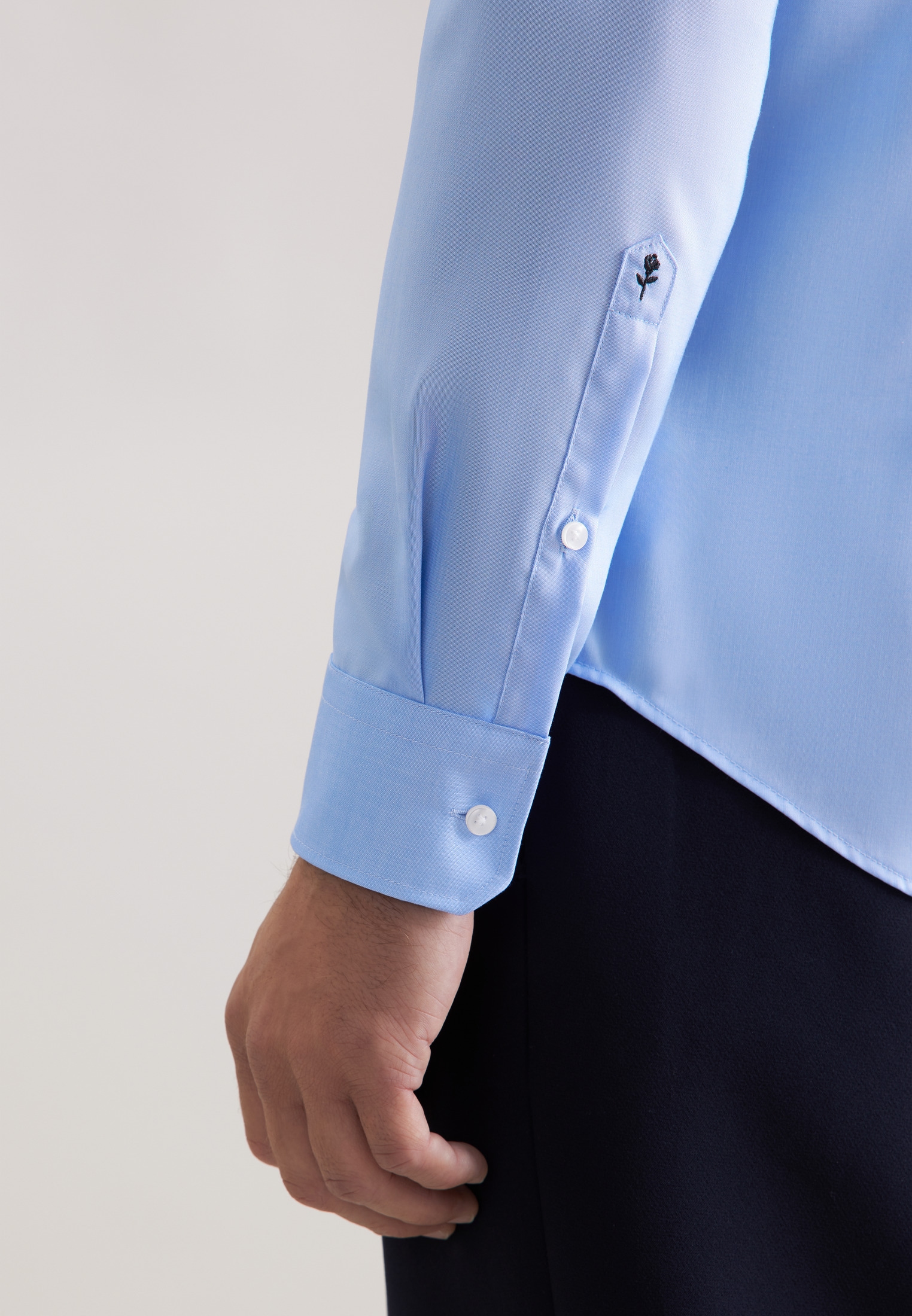 seidensticker Businesshemd »Schwarze Rose« Shaped 1/1 Kentkragen Uni