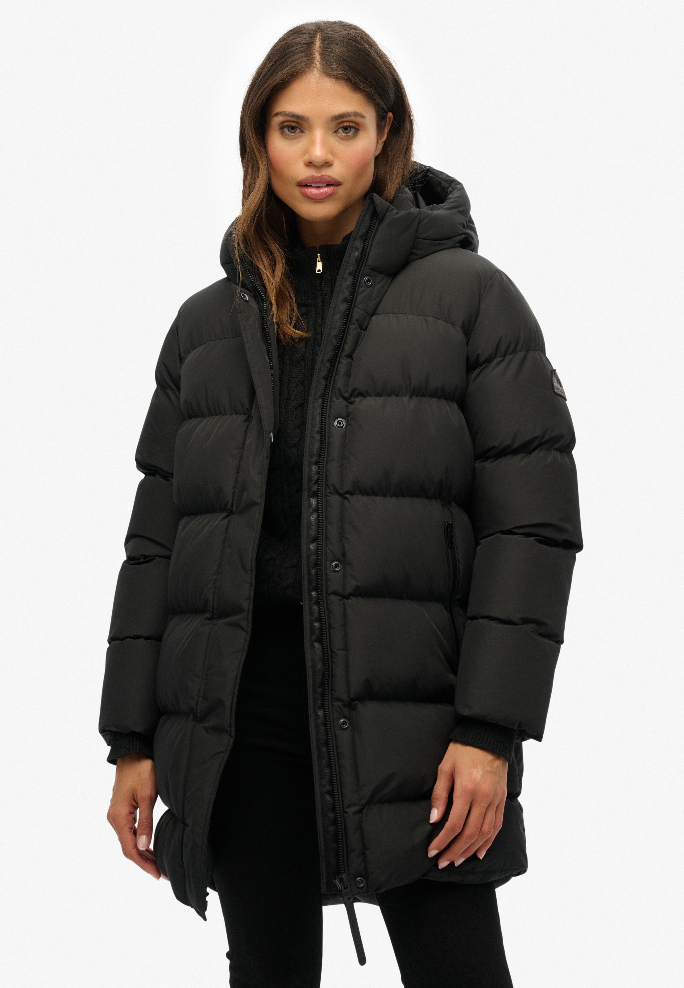 Superdry Veste matelassée »HOODED SPORTS PUFFER MID JKT« mit Kapuze