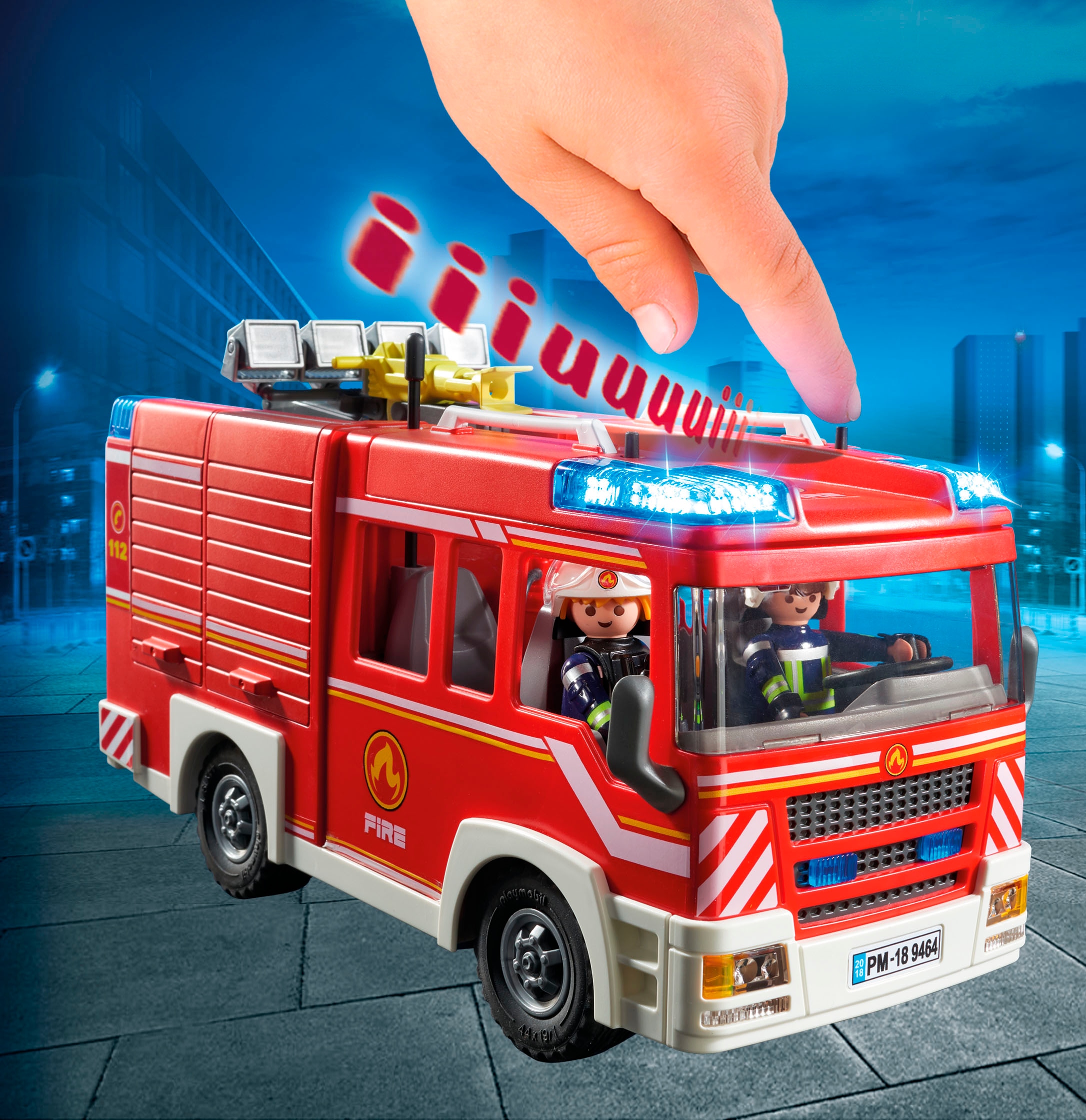 Playmobil® Konstruktions-Spielset »Feuerwehr-Rüstfahrzeug (9464), My Action Heroes« Made in Germany