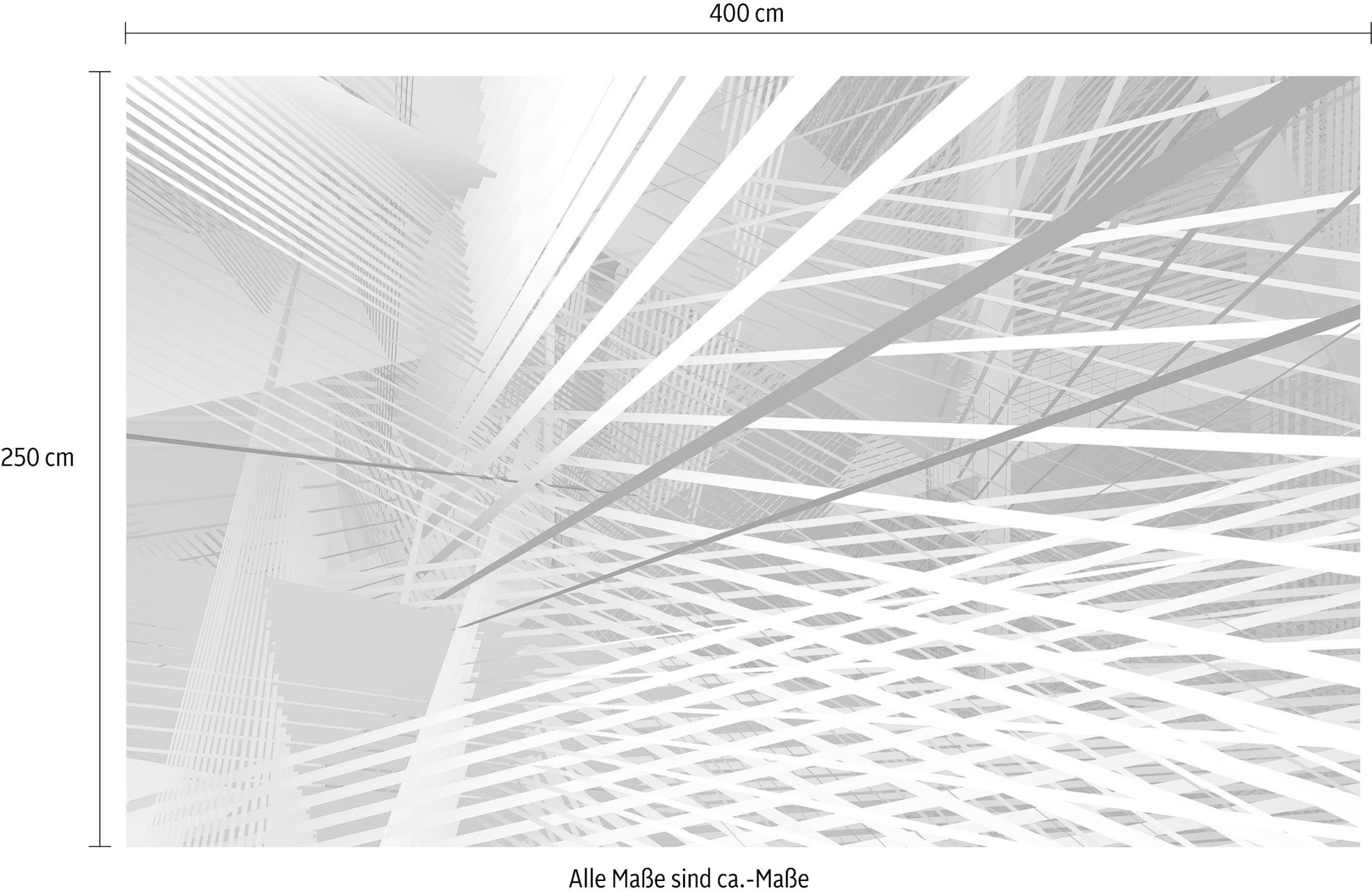 Komar Vliestapete »Digitaldruck Vlies - Space Grid Autumn - Grösse 400 x 250 cm«, bedruckt, Wohnzimmer, Schlafzimmer