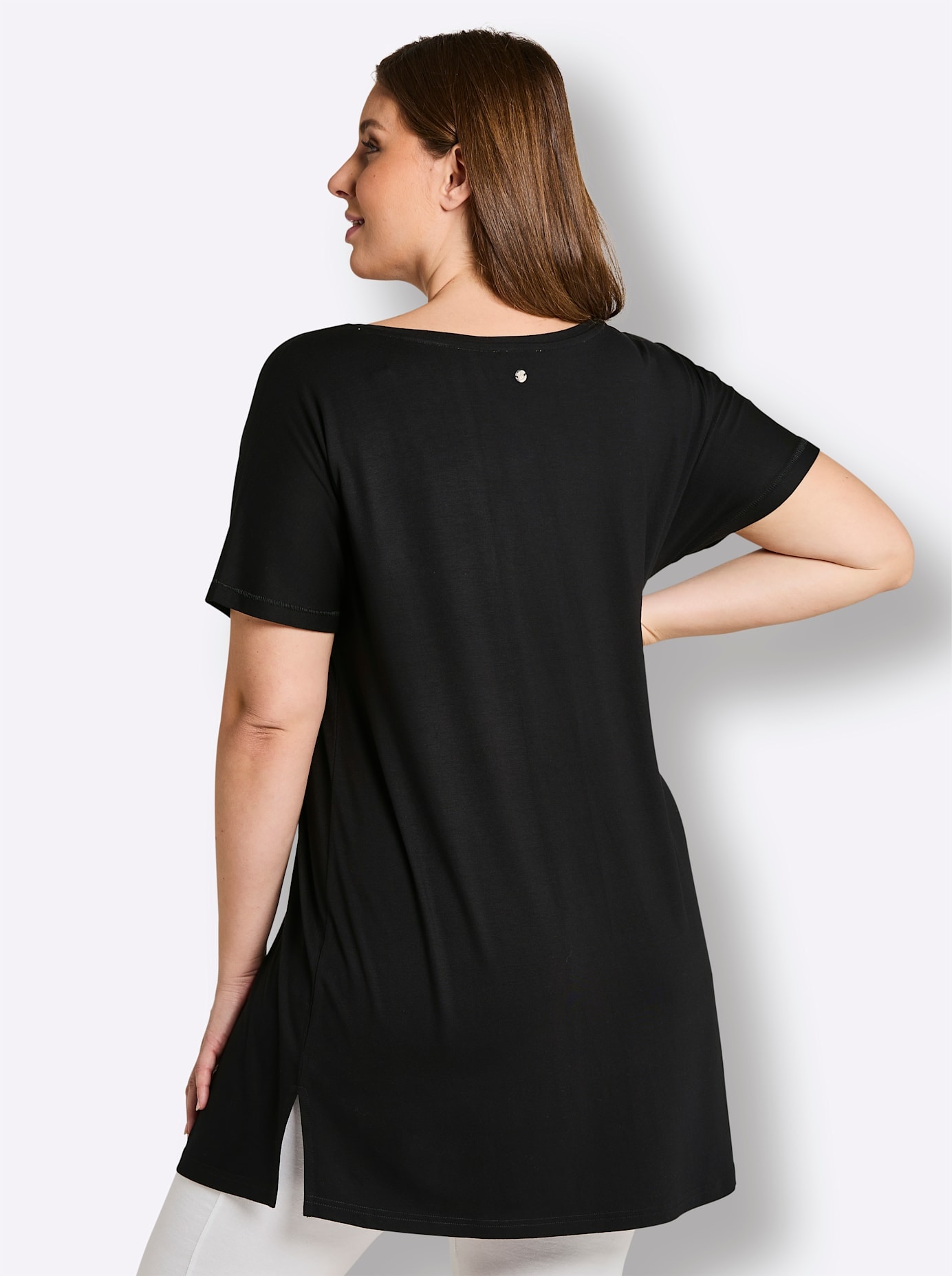 Sheego Longshirt »Kurzarm-Shirt« 1