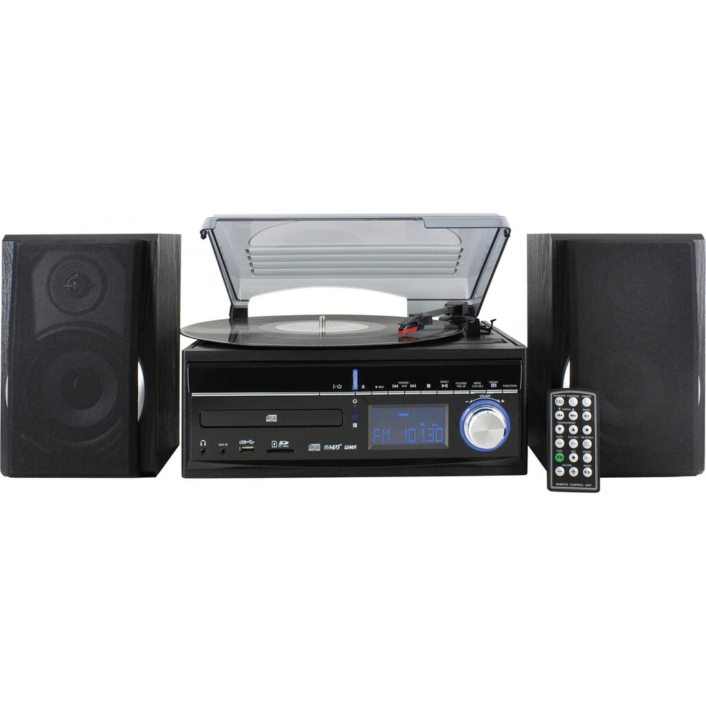 Soundmaster Stereoanlage »MCD1700 Schwarz«, (CD FM-Tuner)