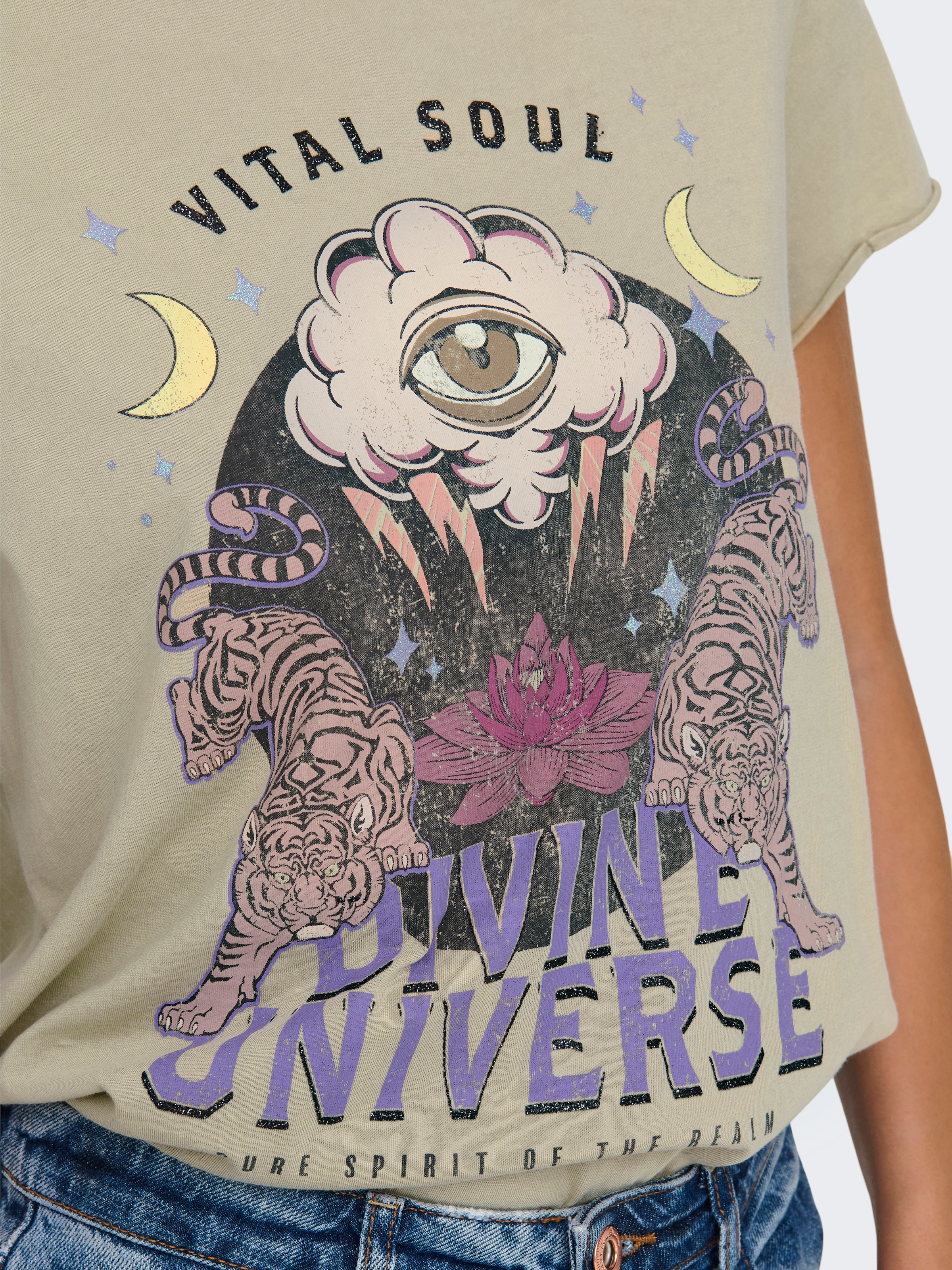 ONLY Kurzarmshirt »ONLLUCY LIFE S/S EYE TOP BOX JRS«