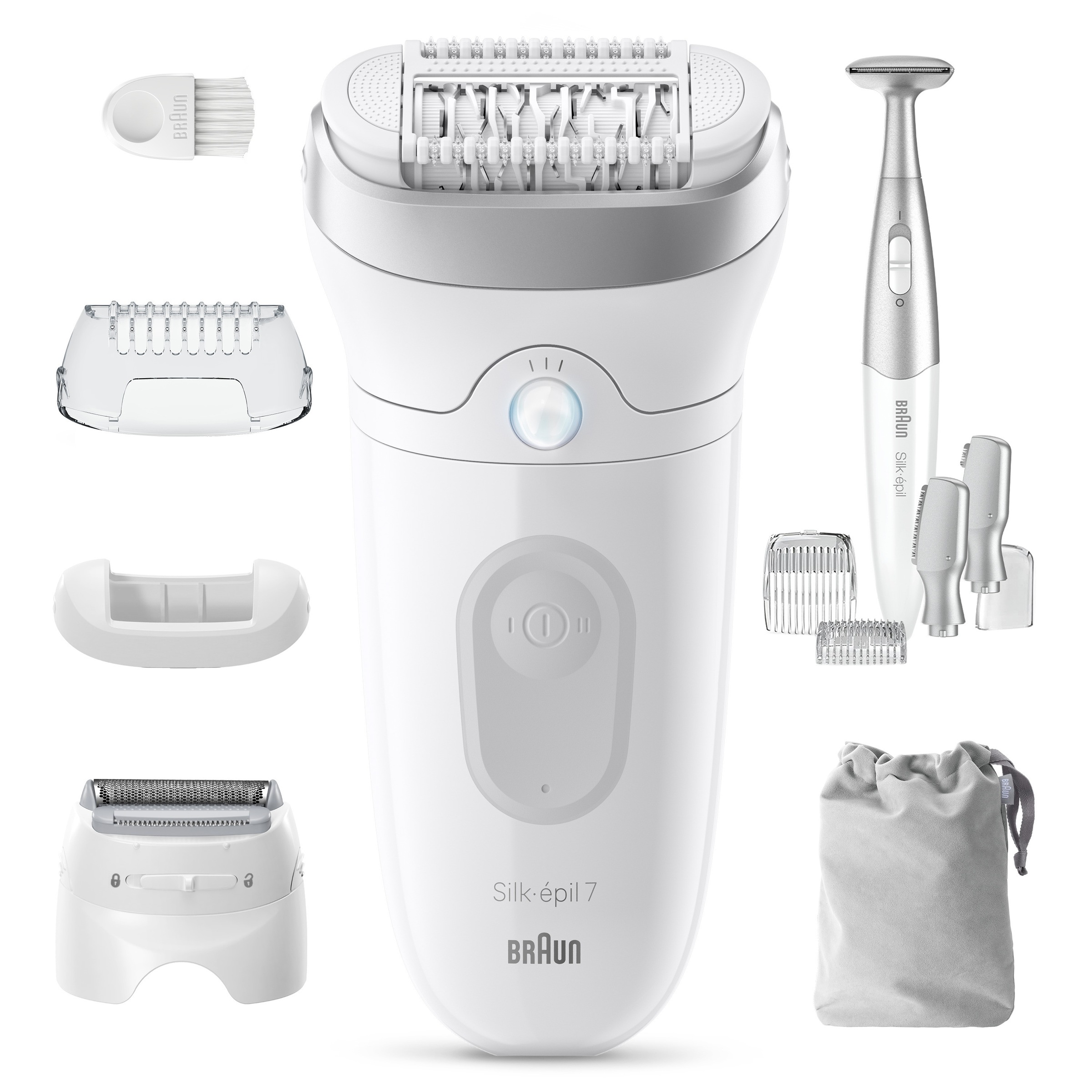 Braun Épilateur »Silk-épil 7 SE7-241« Wet & Dry, inklusive Rasieraufsatz, Trimmeraufsatz und Bikini-Trimmer