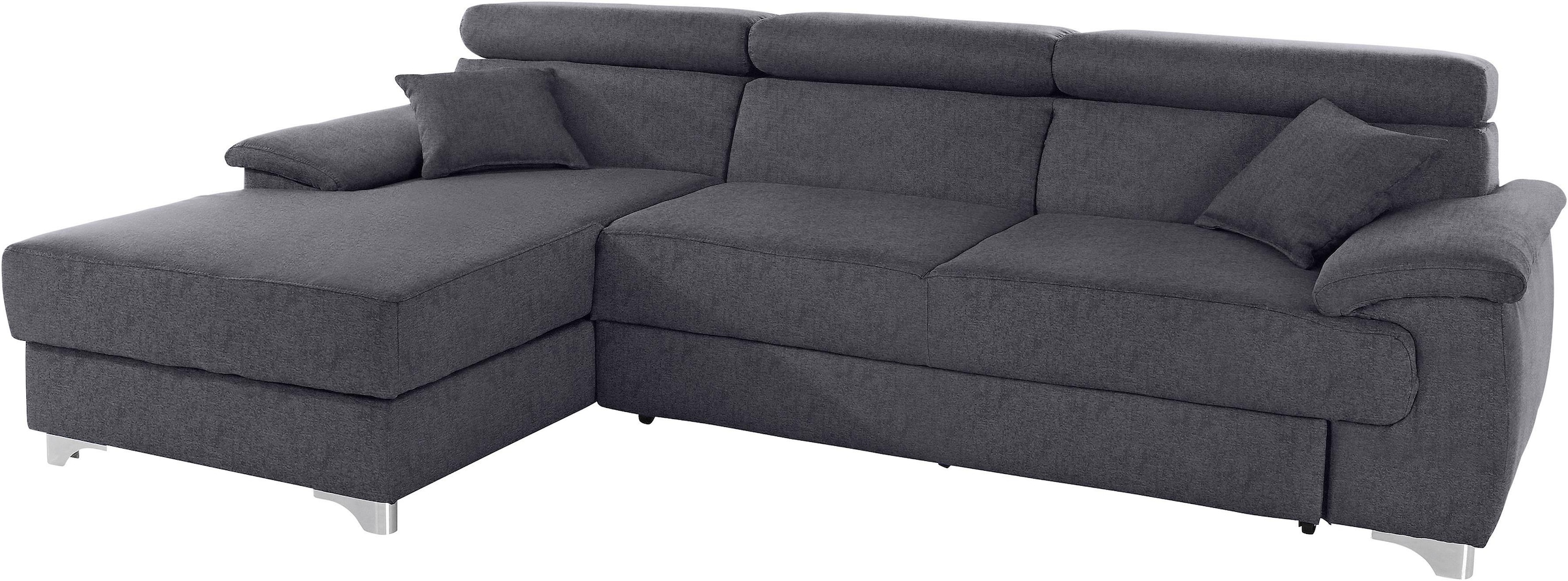 DOMO collection Ecksofa »Mira L-Form«, wahlweise mit Bettfunktion und Bettkasten