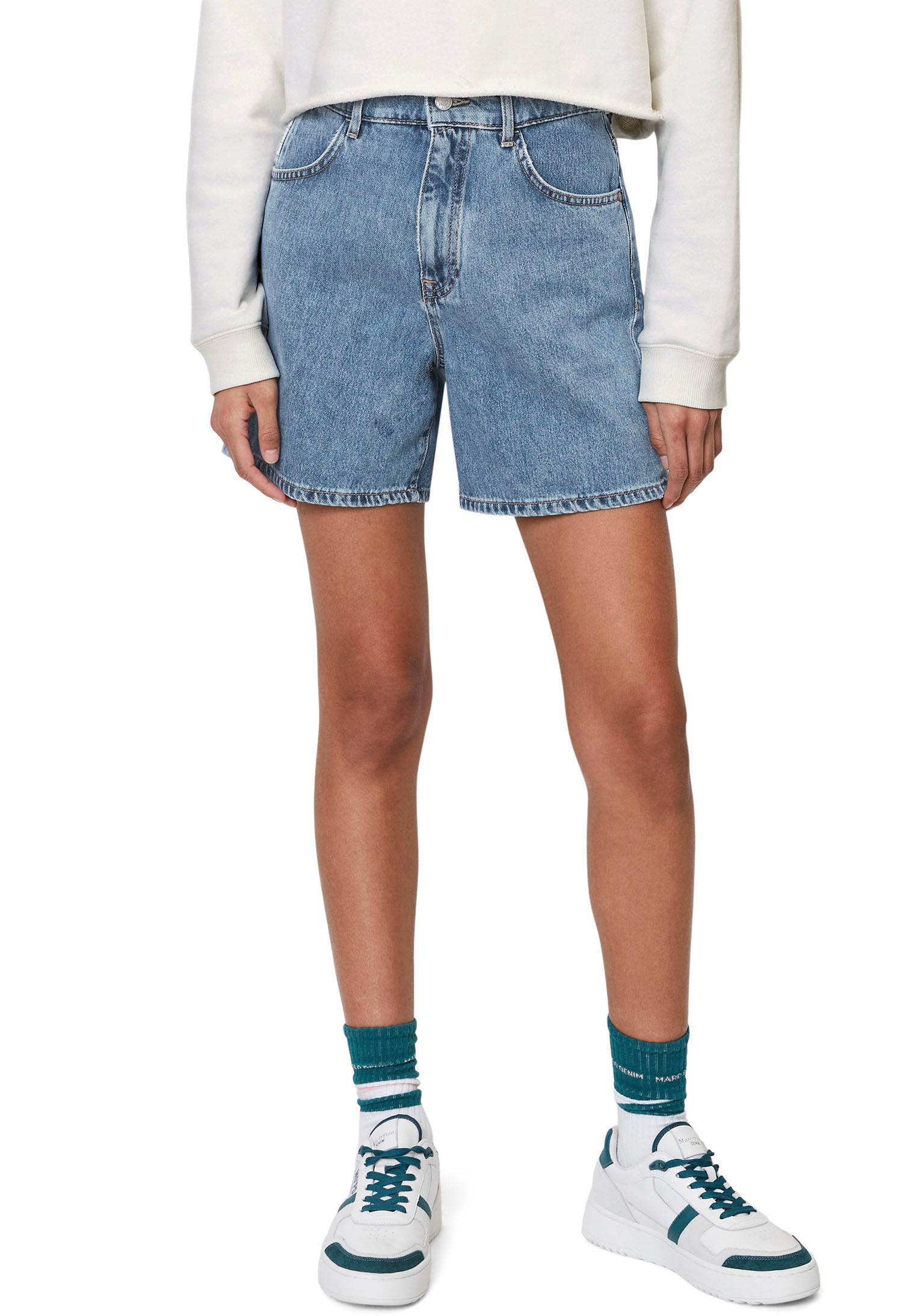 Marc O'Polo DENIM Shorts, aus reinem Denim im leichten A-Shape kaufen