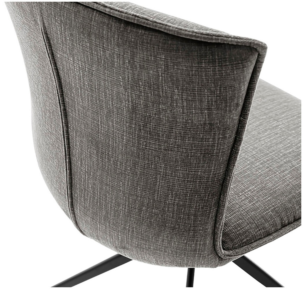 MCA furniture 4-Fussstuhl »NALON Esszimmerstuhl (2er Set) - Stuhl«, (Set), 2 St., Veloursstoff, 360° drehbar, Schwingfunktion, Metall, Veloursoptik, belastbar 120 kg