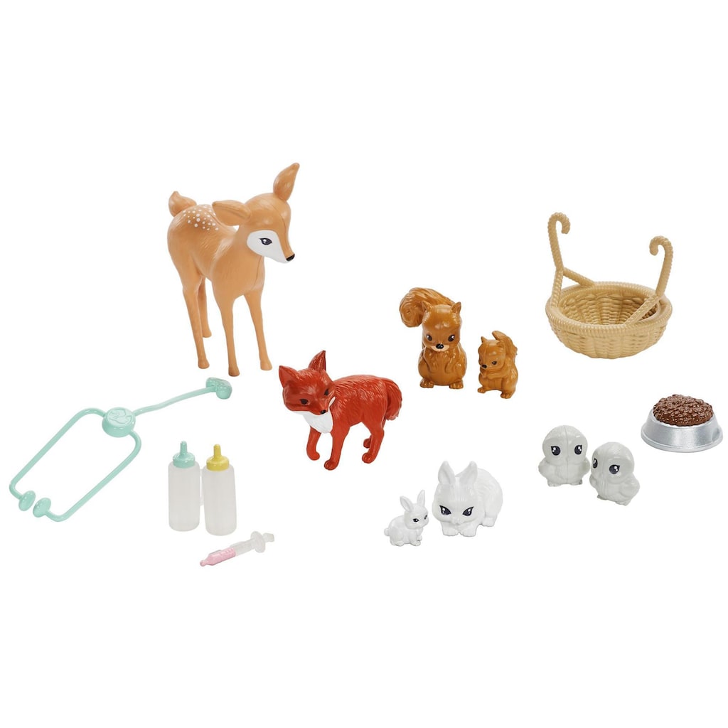 Barbie Spielfigur »Tierpflegerin Rettungsstation«, (Set)