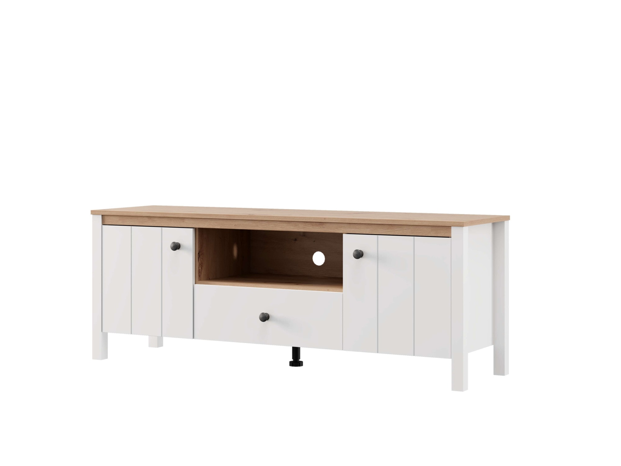Home affaire Lowboard »BEDFORD, TV-Board, TV-Kommode, TV-Schrank, TV-Unterschrank, TV-Möbel« MDF-Profil 2D ummantelt, Hotstamping