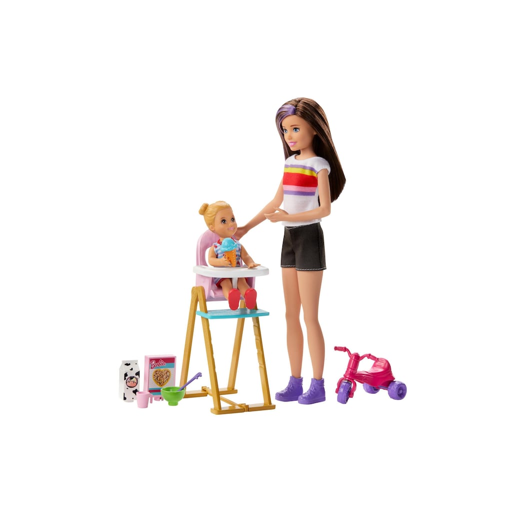 Barbie Spielfigur »Skipper Füttern«, (Set)