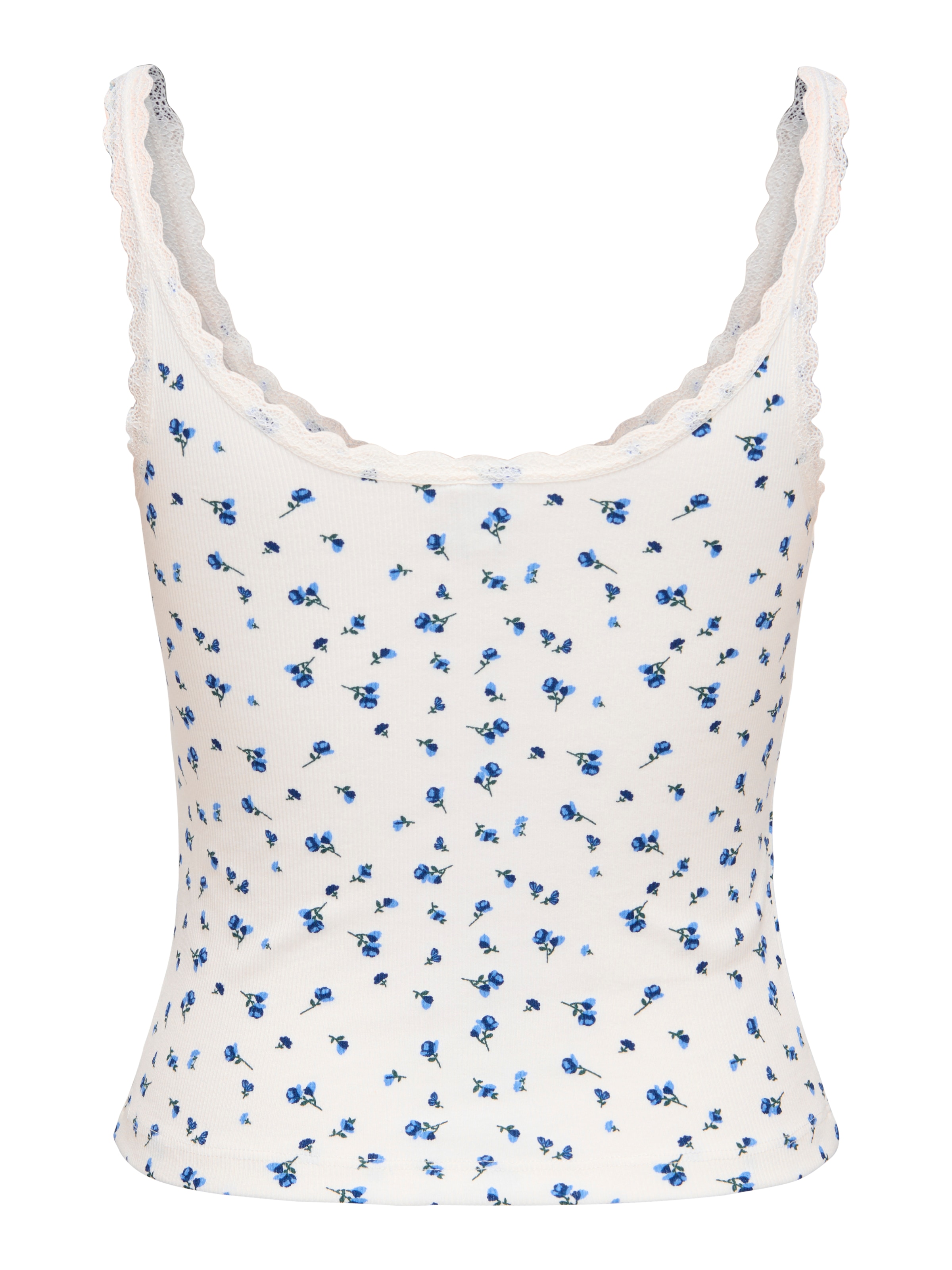 ONLY Top à bretelles »ONLFENJA LACE TANK TOP BOX JRS« mélange de coton, stretch, coupe régulière