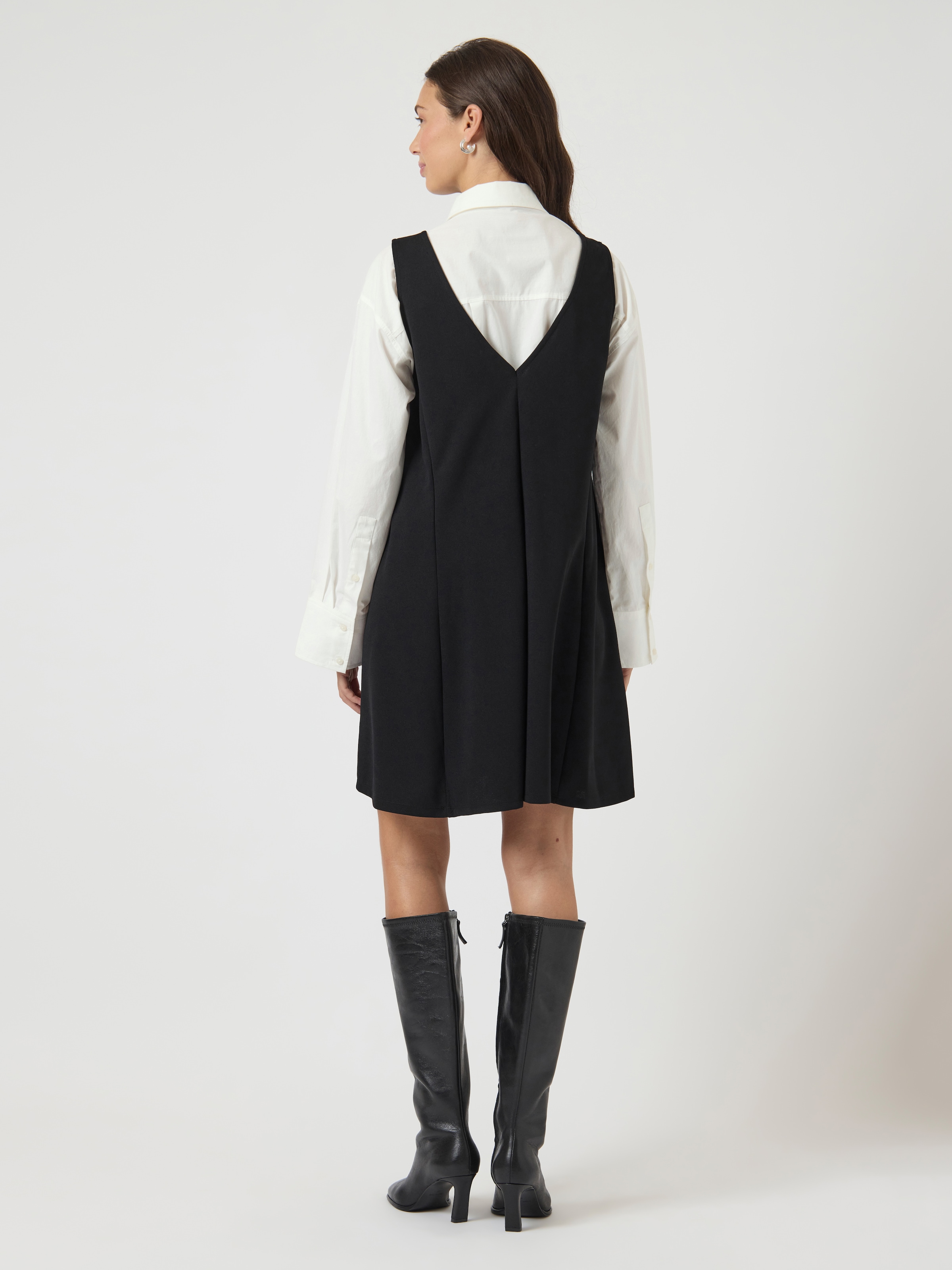 Y.A.S Mini-robe »YASMALEA SL WIDE DRESS S. NOOS« Poches à rabat Kunstfaser mit Stretch, loose fit