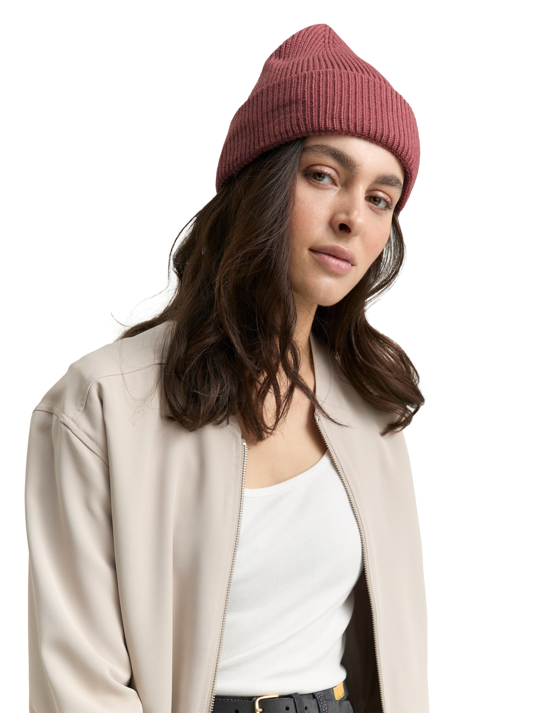 TOM TAILOR Beanie mit Rippstruktur