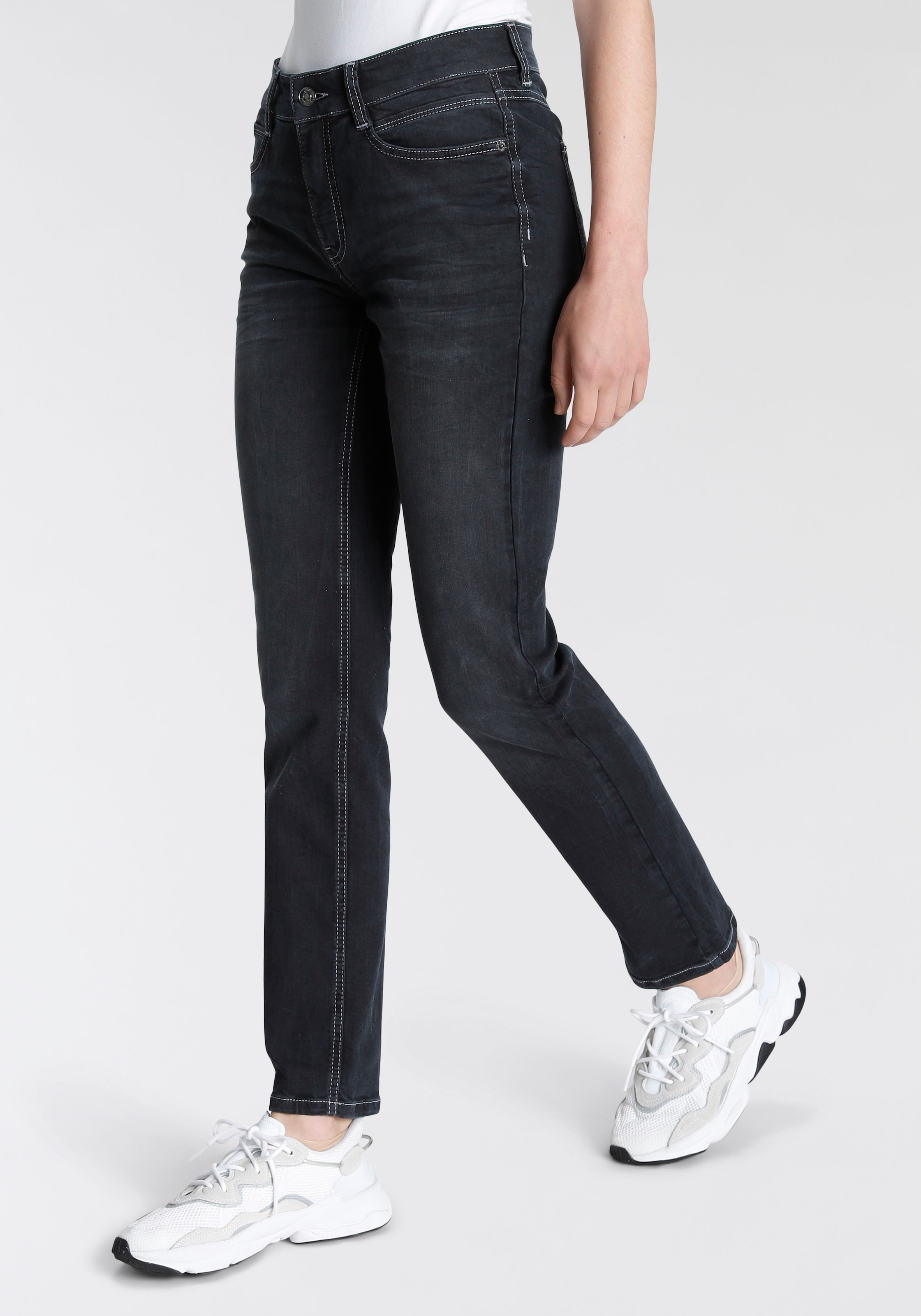 MAC Stretch-Jeans »Angela«, Schmal geschnitten versandkostenfrei kaufen