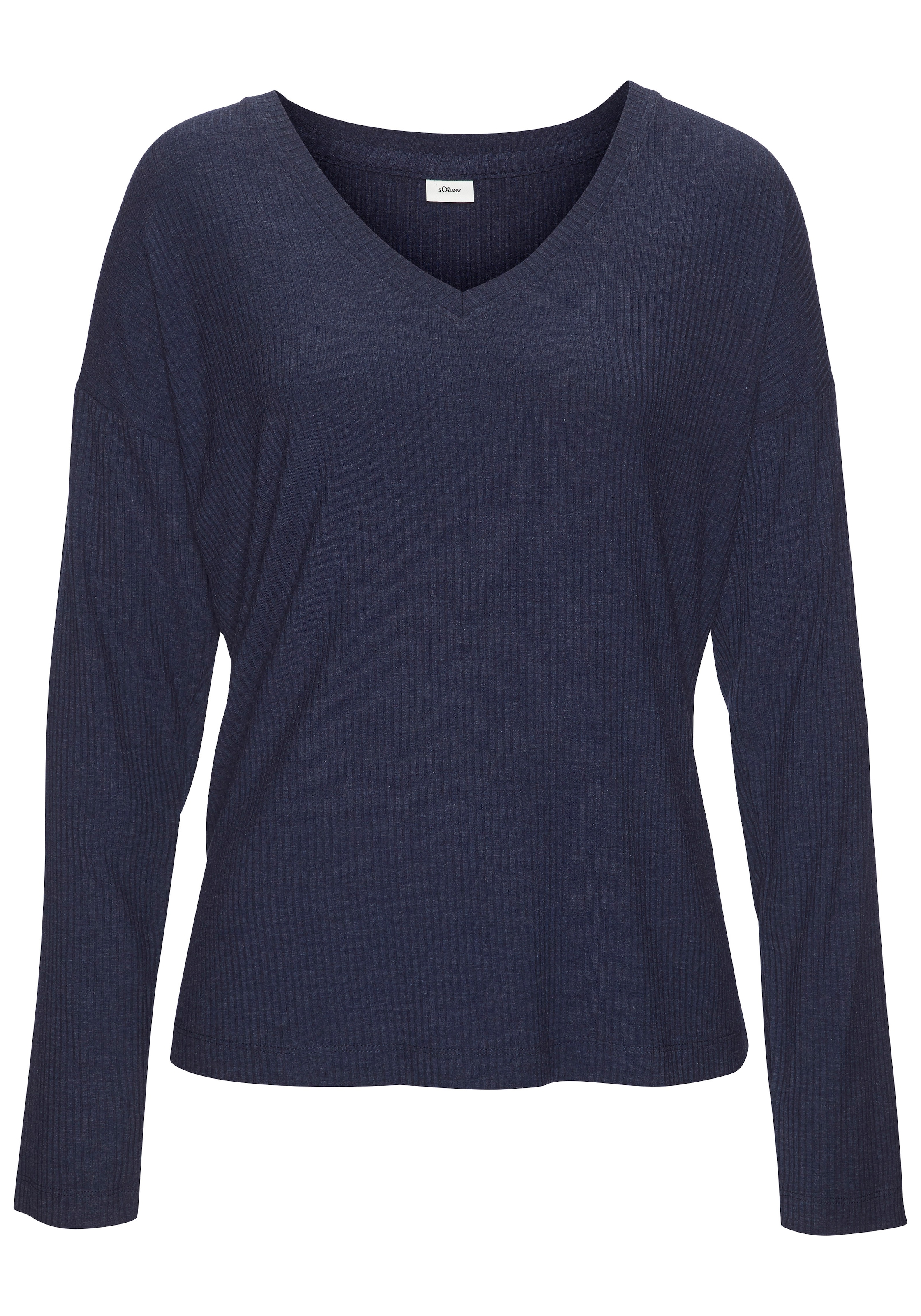 s.Oliver Haut de pyjama aus weicher Rippqualität