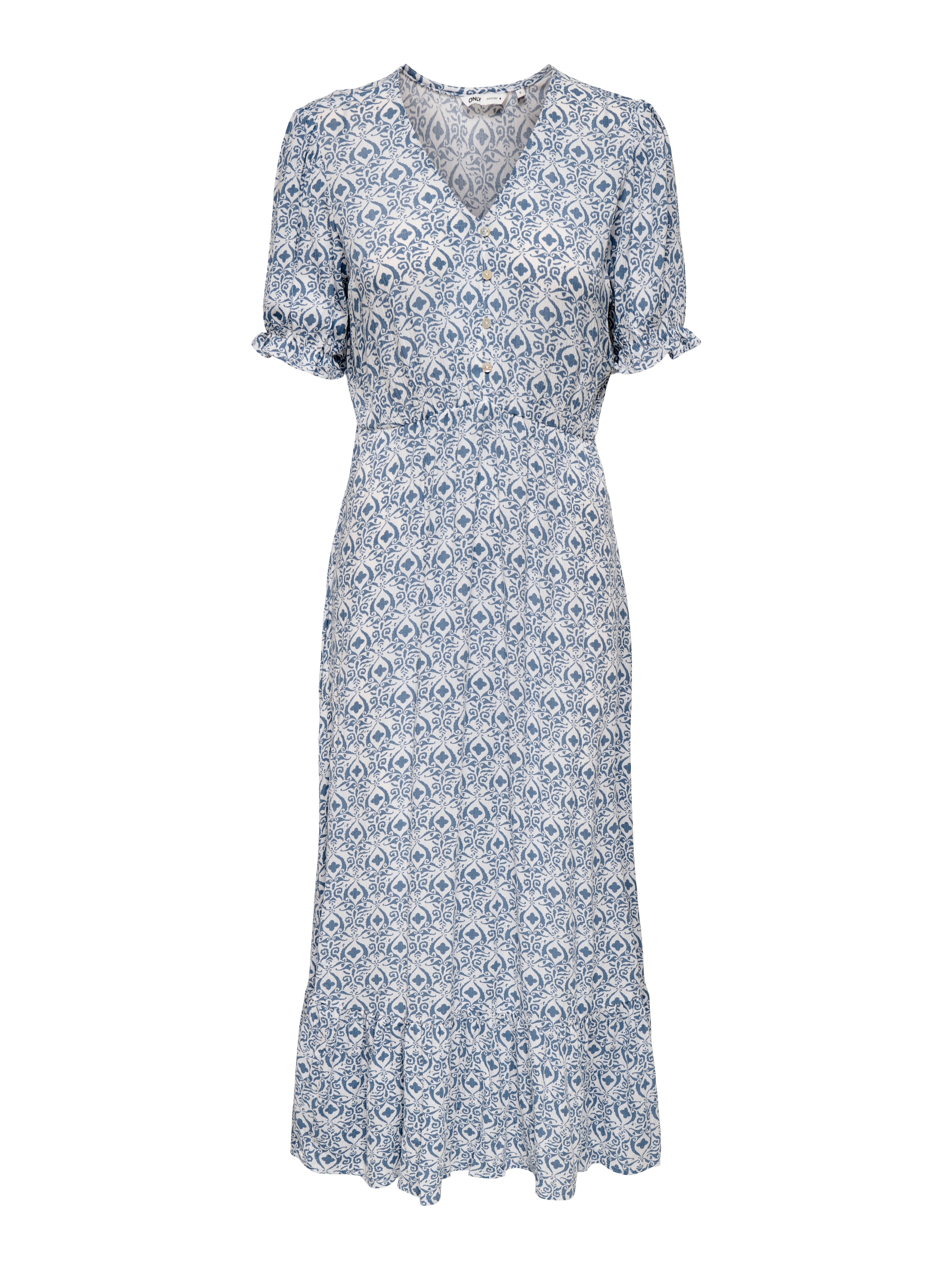 ONLY Maxikleid »ONLCHIANTI S/S LONG DRESS WVN NOOS« Viskose, regular fit