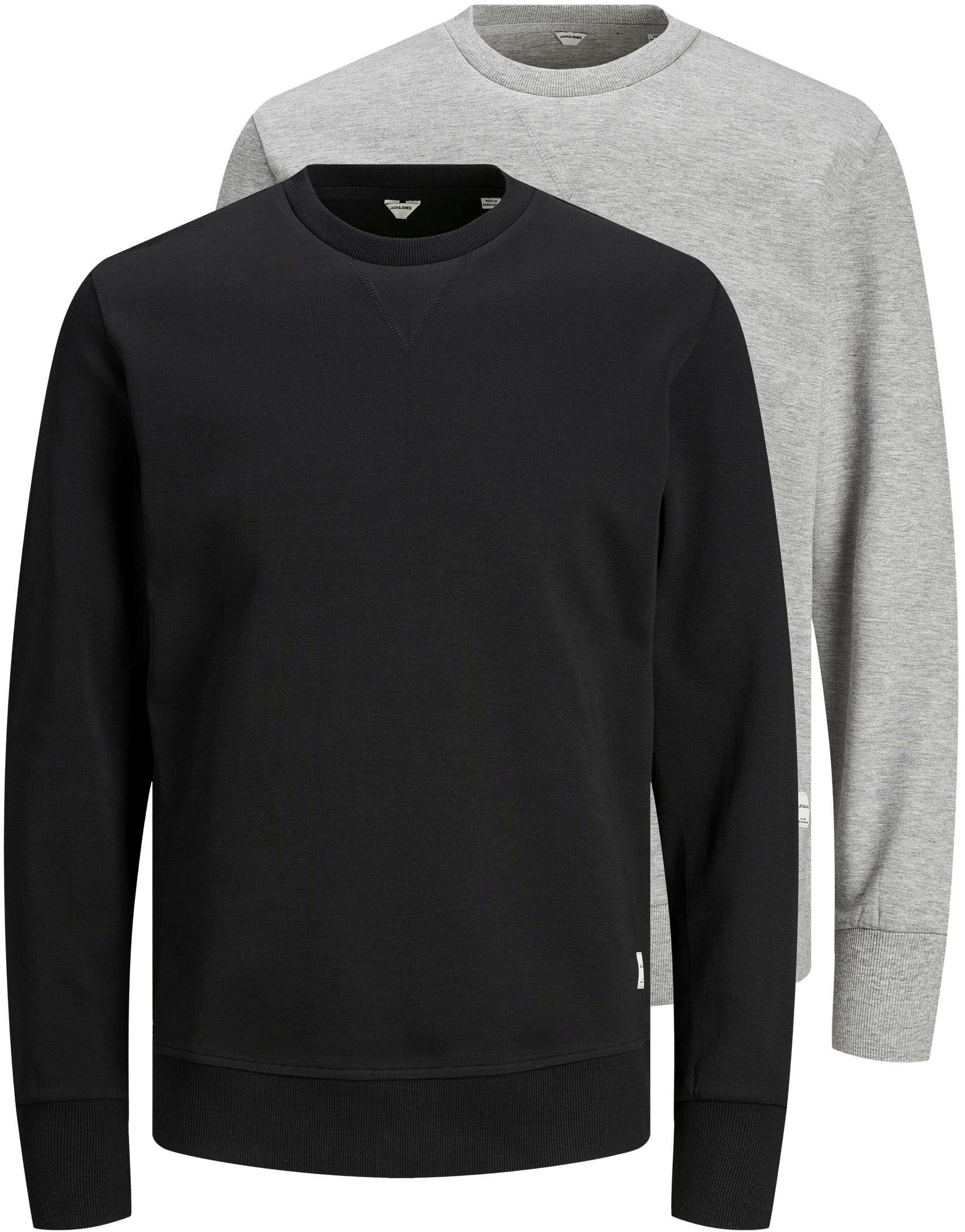 Image of Jack & Jones Sweatshirt »BASIC SWEAT«, (Packung, 2 tlg., 2er-Pack), 2er Packung bei Ackermann Versand Schweiz