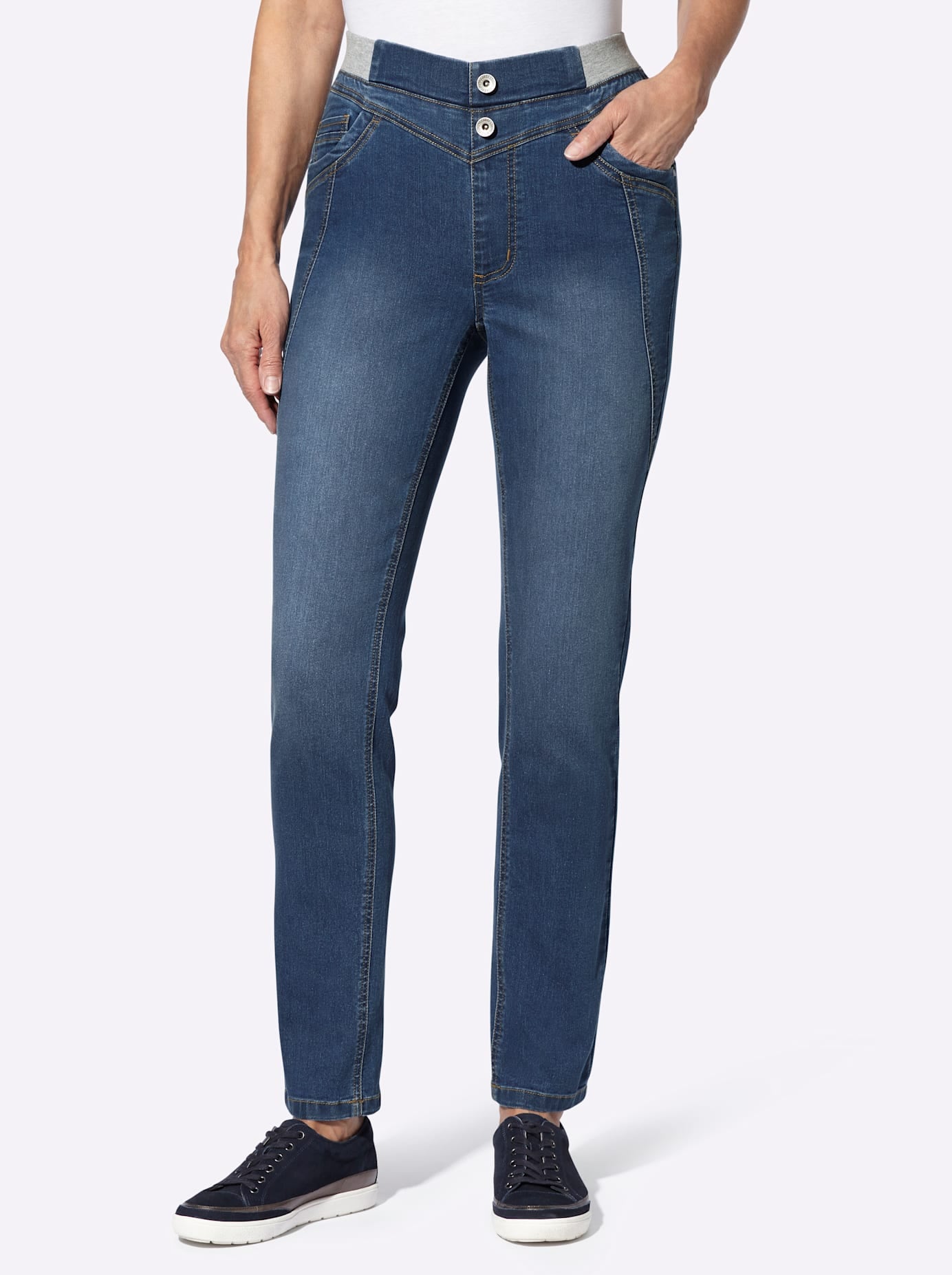 Casual Looks Bequeme Jeans, (1 tlg.)