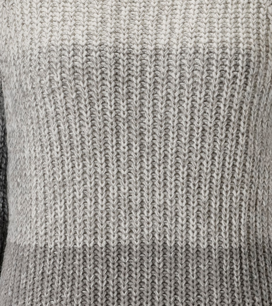 Aniston CASUAL Strickpullover, im melangefarbenen Color-Blocking - NEUE KOLLEKTION